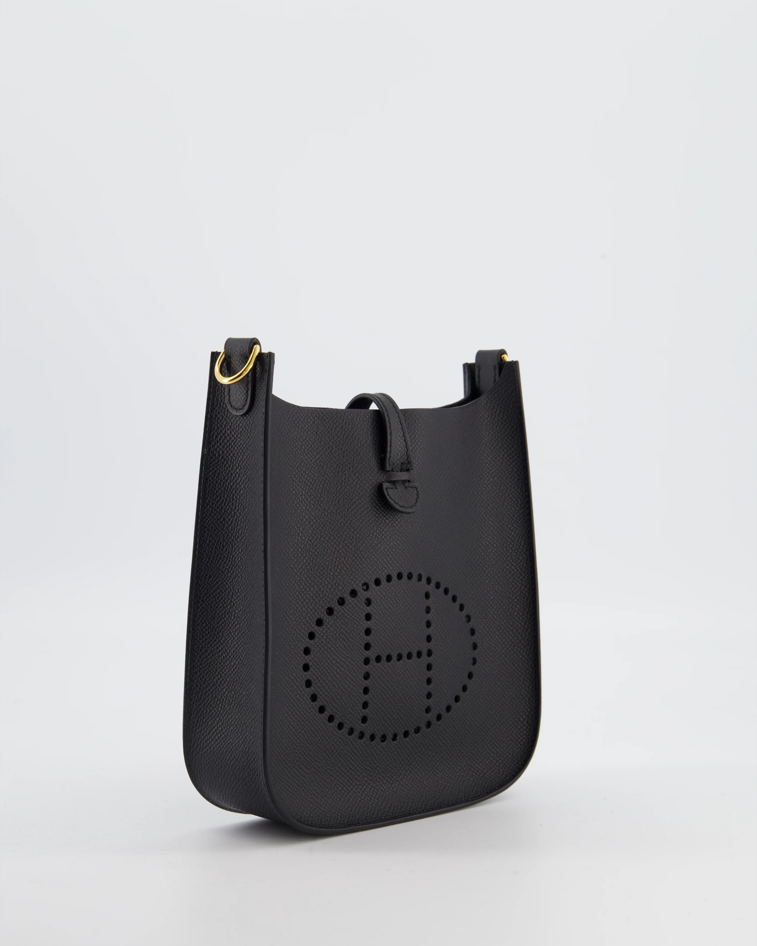 Hermès Black Mini Evelyne Sellier Bag in Epsom Leather with Gold Hardware - Image 3