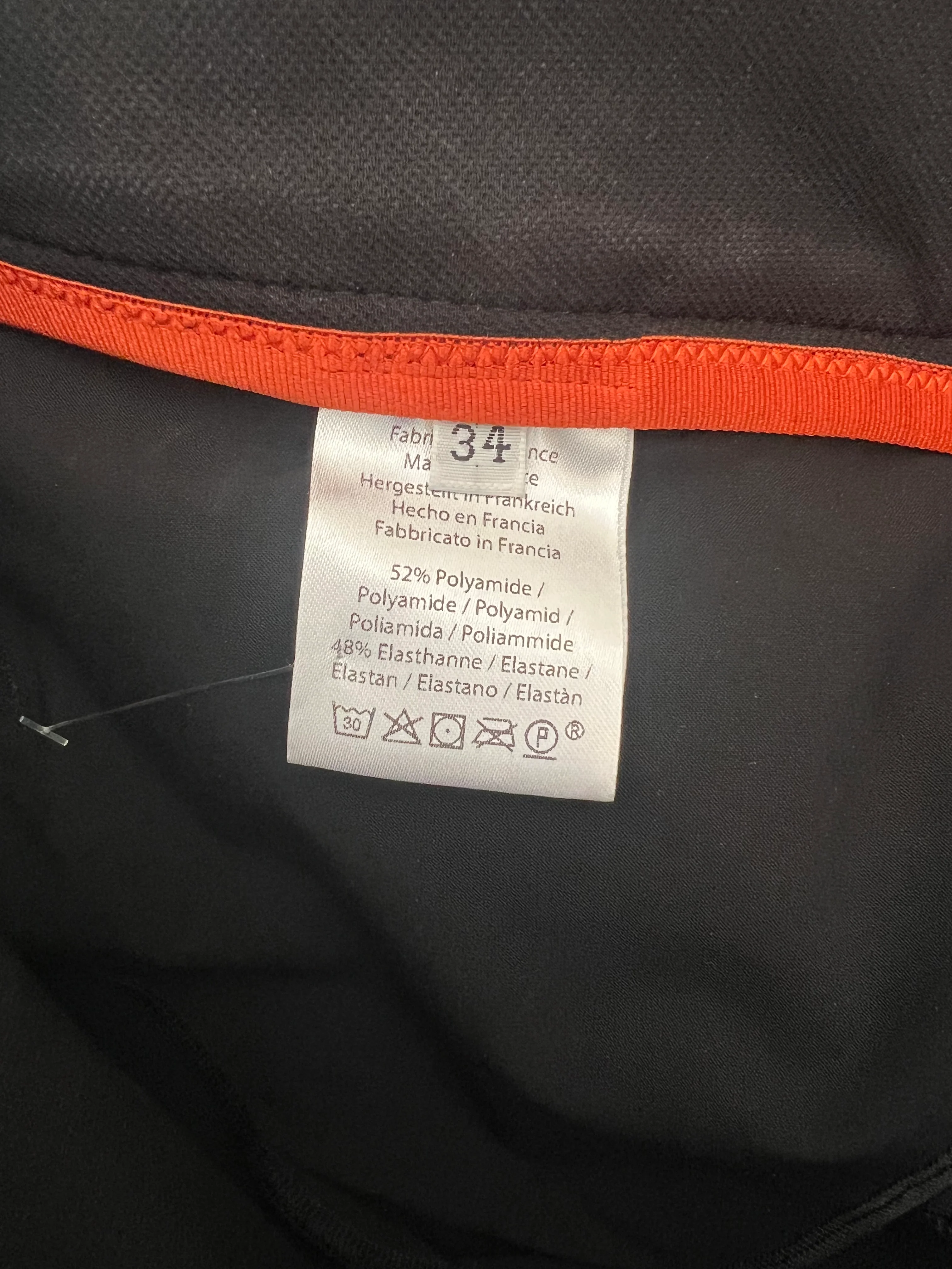 Hermès Black Riding Trousers with Orange Detail and Silver Logo Buttons Size FR 34 (UK 6) RRP £900 - Image 11