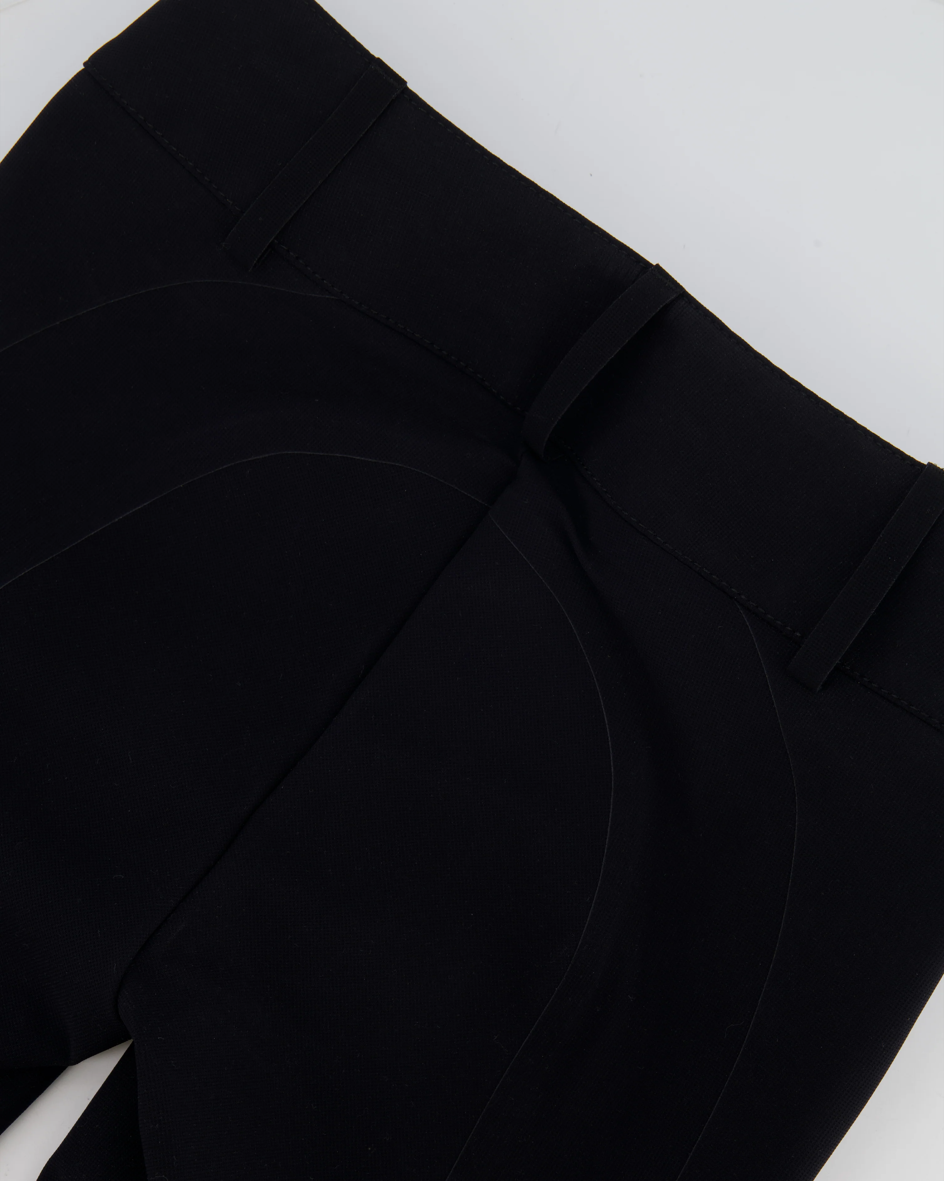 Hermès Black Riding Trousers with Orange Detail and Silver Logo Buttons Size FR 34 (UK 6) RRP £900 - Image 4