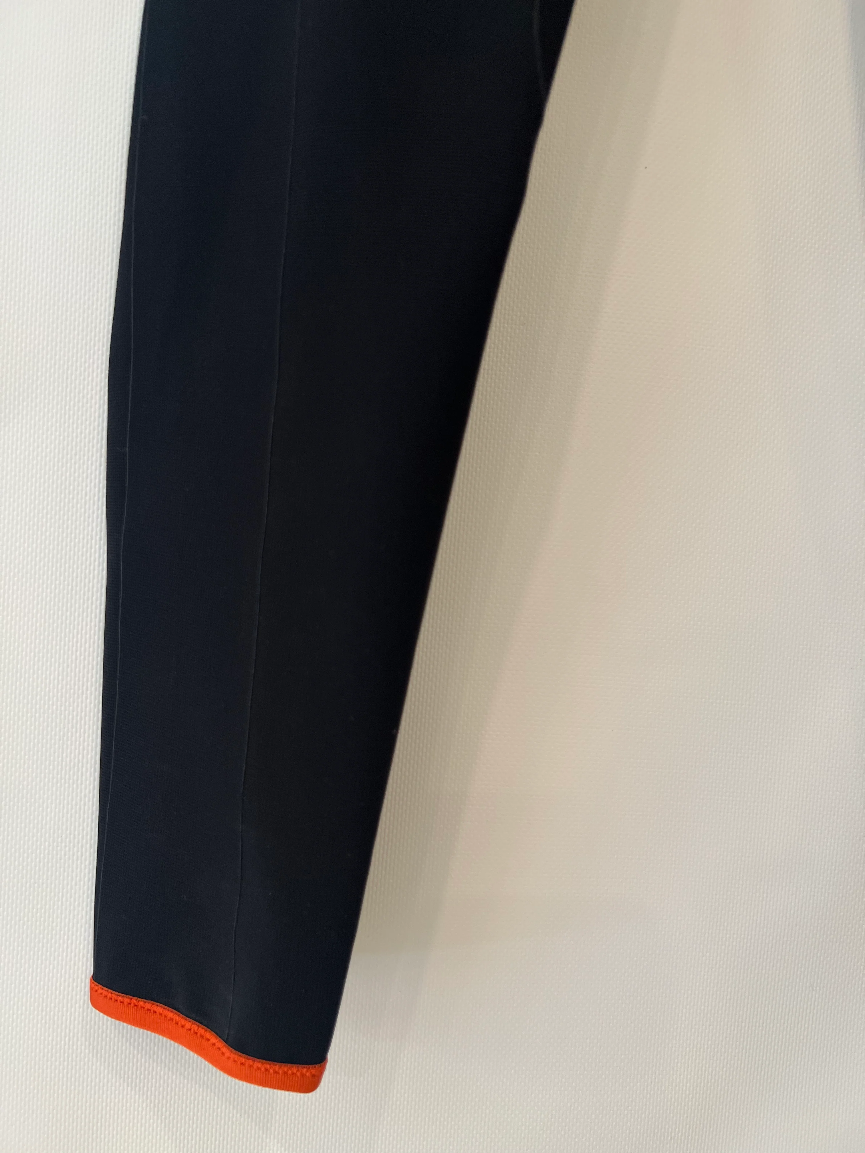 Hermès Black Riding Trousers with Orange Detail and Silver Logo Buttons Size FR 34 (UK 6) RRP £900 - Image 9