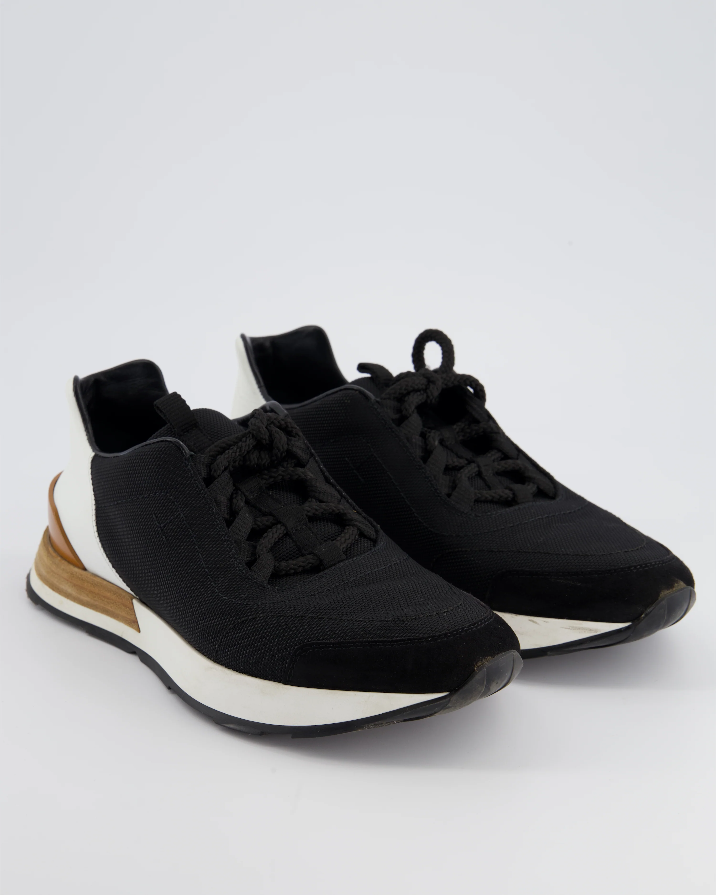 Hermès Black Trainers with White Leather Back Size EU 37.5 - Image 2