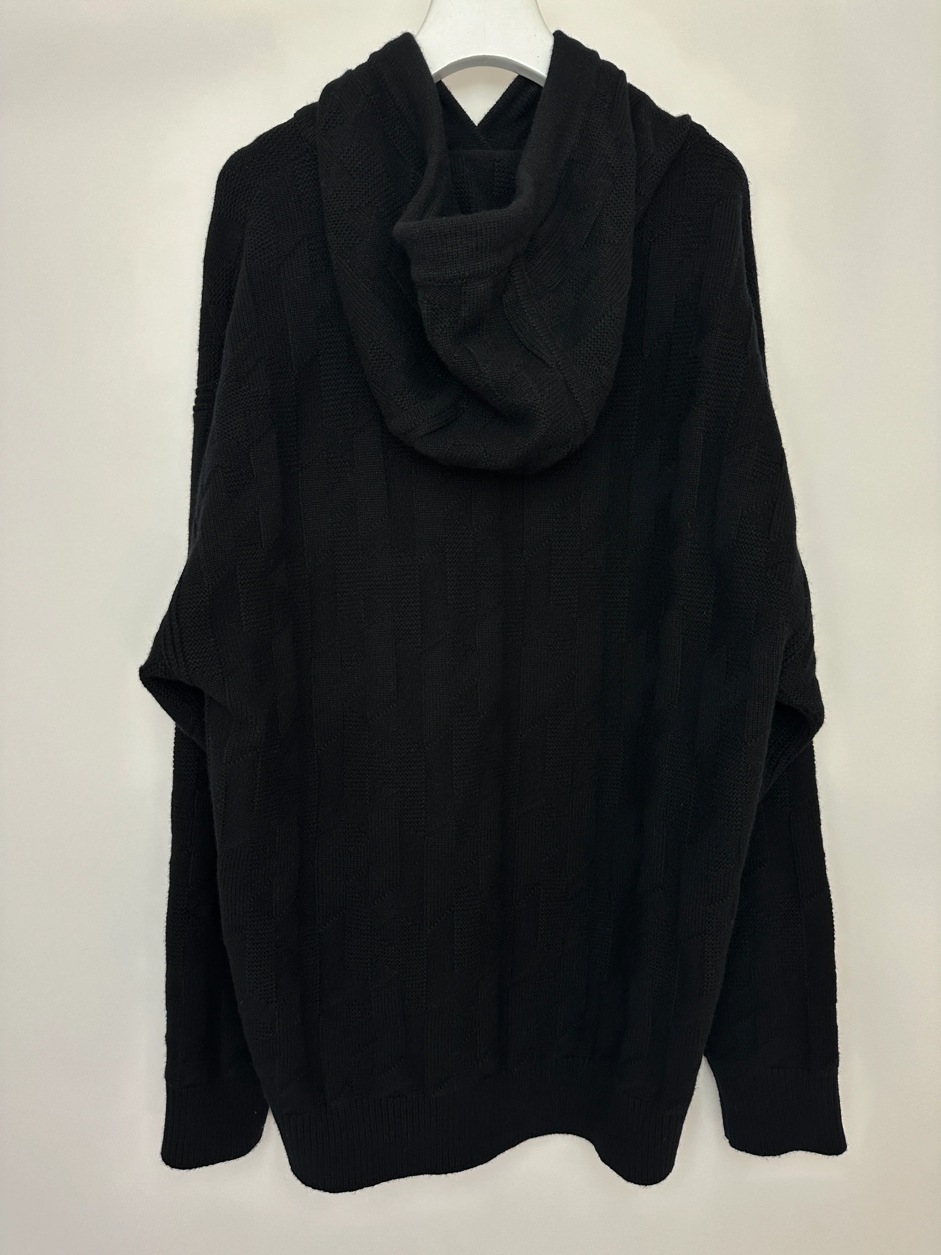 Hermès Black Voyage Knit Hoodie Size FR 40 (UK 12) - Image 6