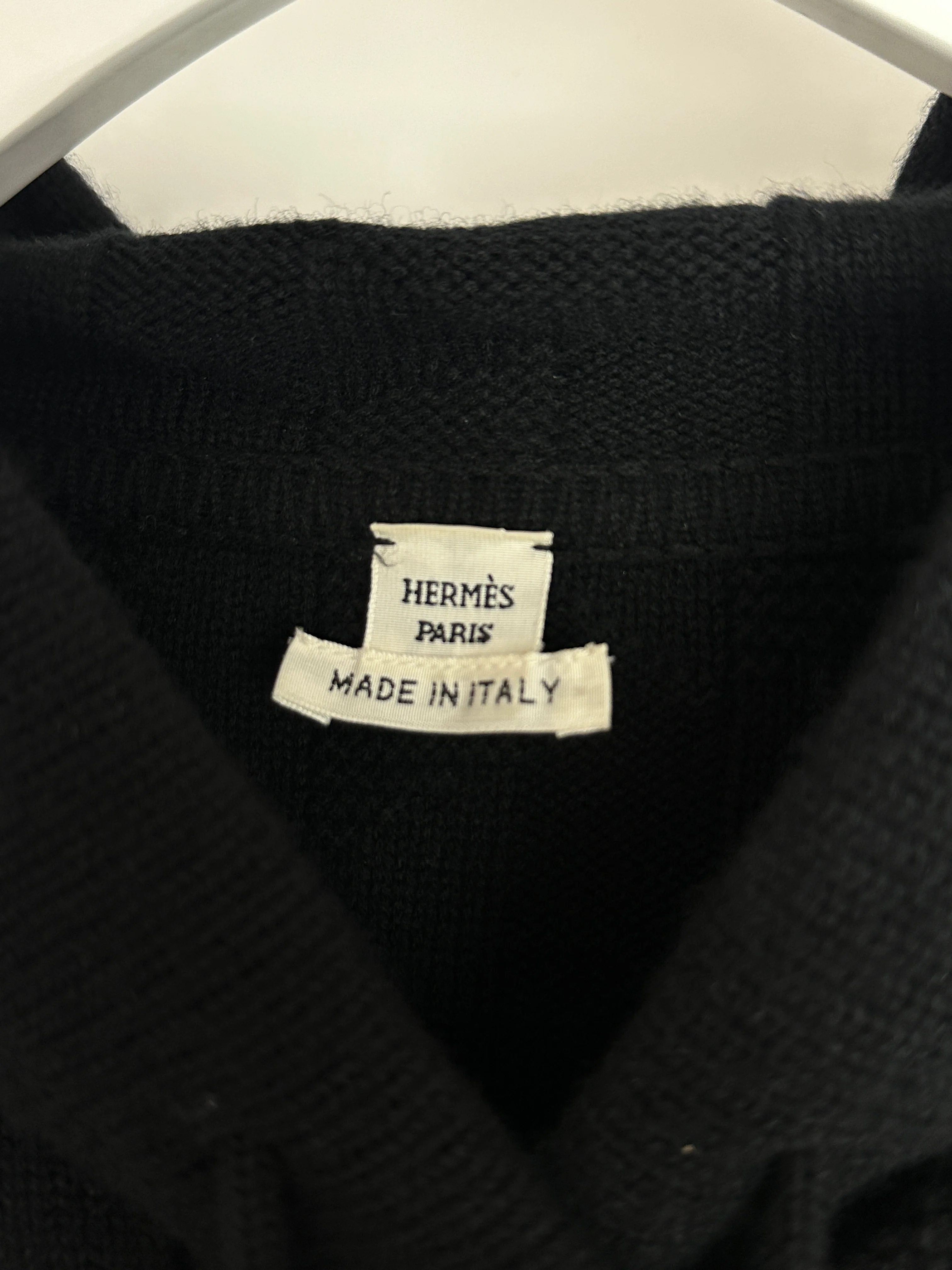 Hermès Black Voyage Knit Hoodie Size FR 40 (UK 12) - Image 7