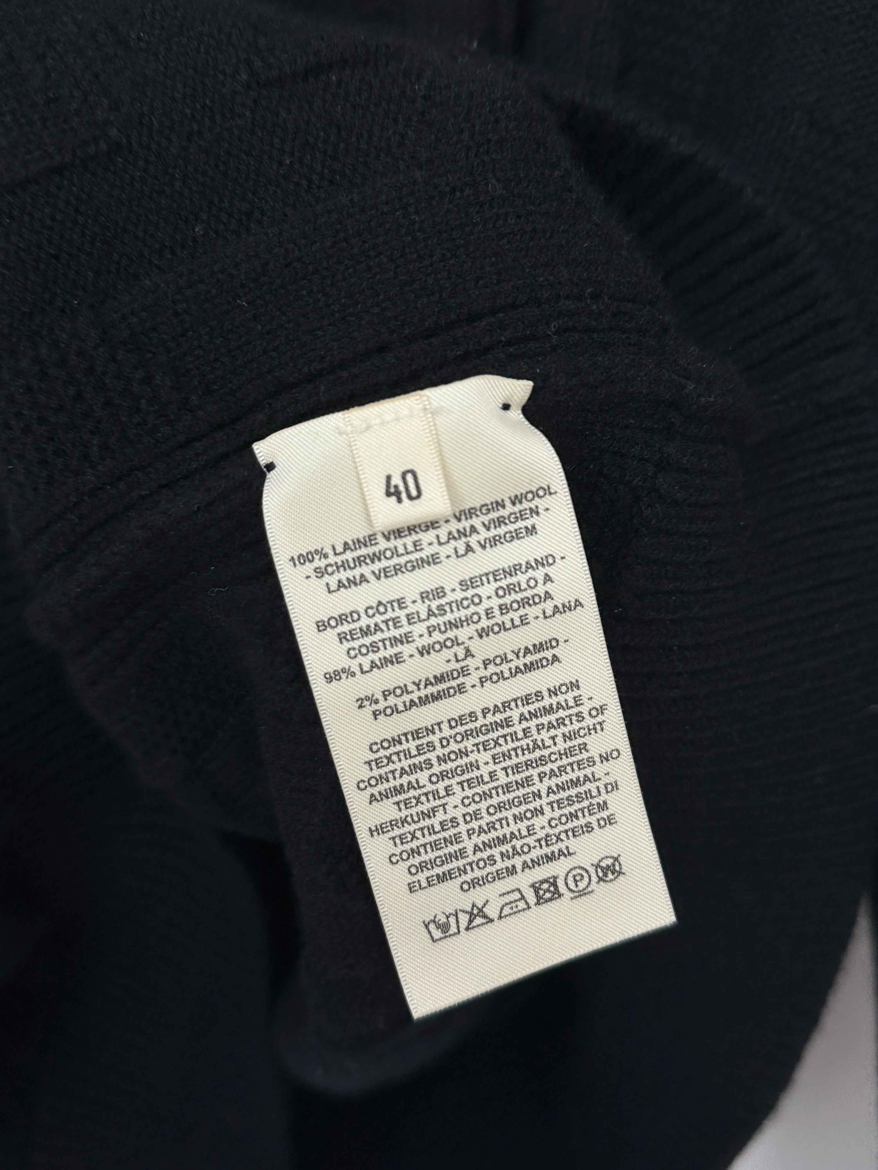 Hermès Black Voyage Knit Hoodie Size FR 40 (UK 12) - Image 8
