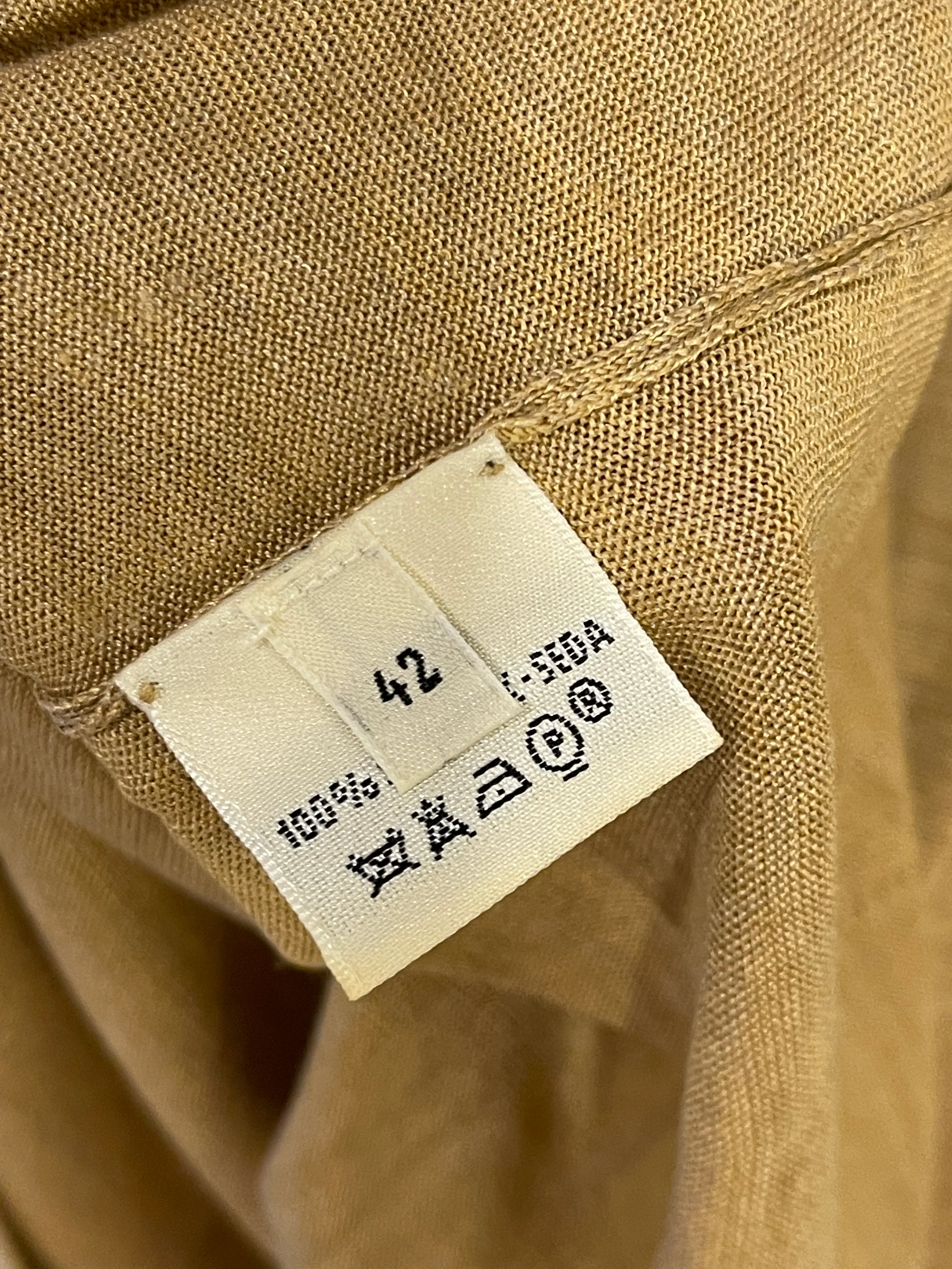 Hermès Camel Silk Tank Top Size FR 42 (UK 14) - Image 7