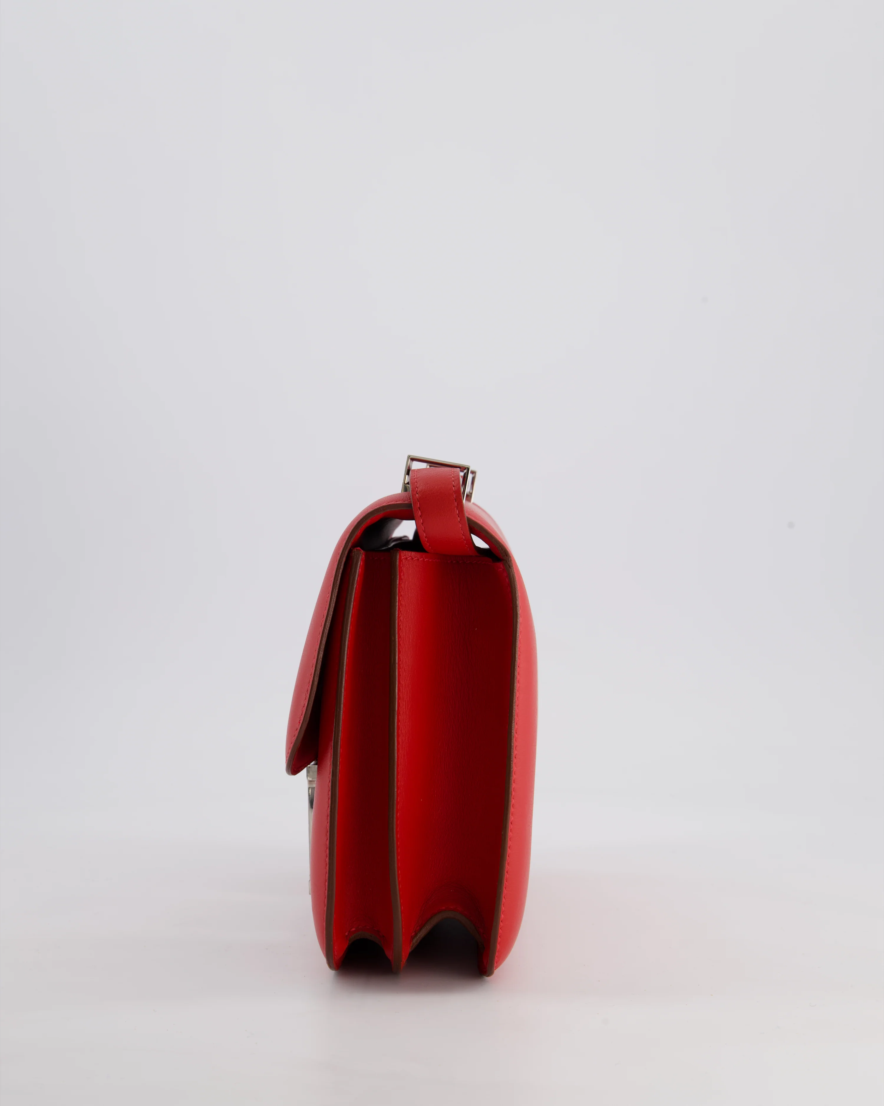 *FIRE PRICE* Hermès Constance III 24 Bag in Rouge Vif Evercolor Leather with Palladium Hardware - Image 10