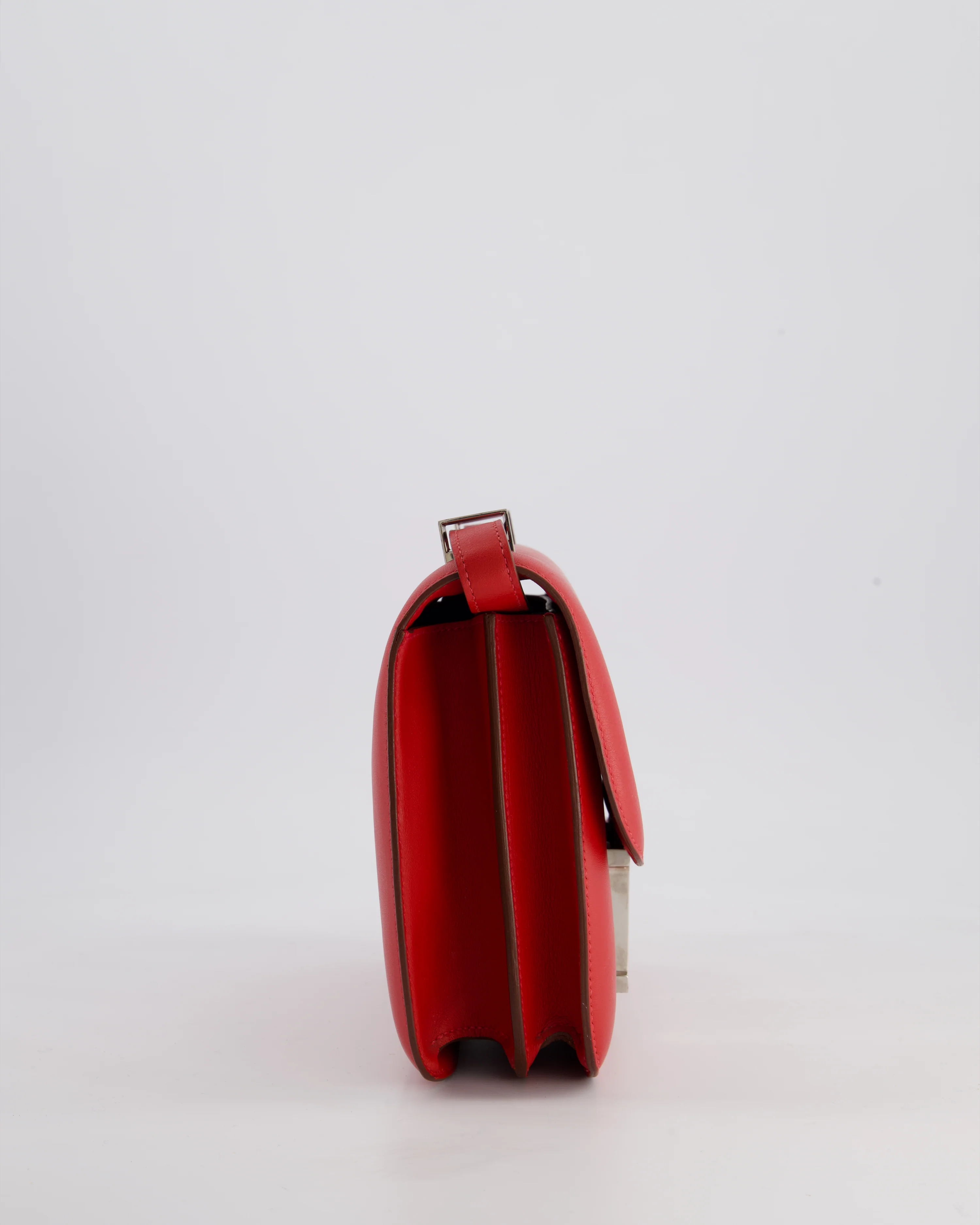 *FIRE PRICE* Hermès Constance III 24 Bag in Rouge Vif Evercolor Leather with Palladium Hardware - Image 6