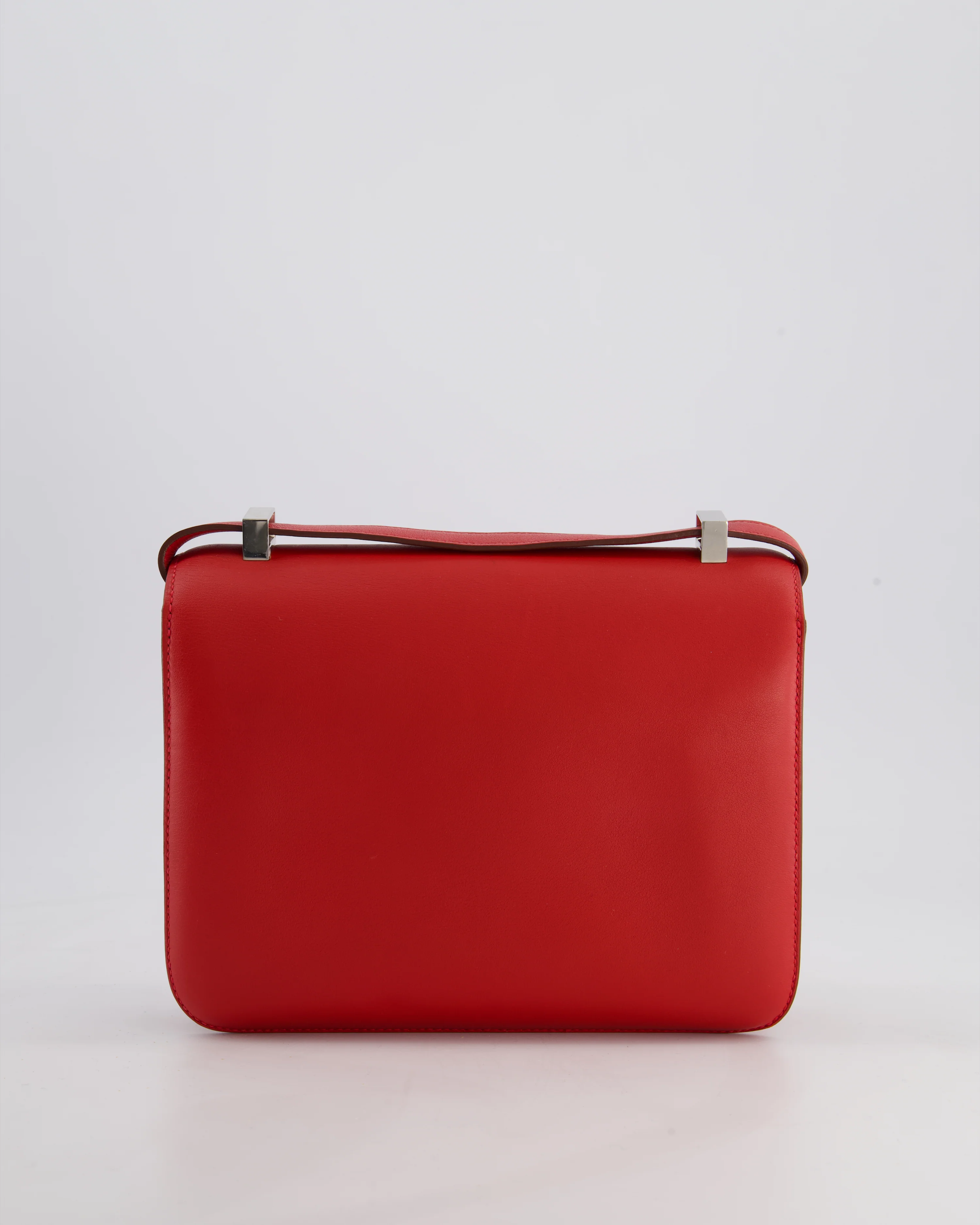 *FIRE PRICE* Hermès Constance III 24 Bag in Rouge Vif Evercolor Leather with Palladium Hardware - Image 8