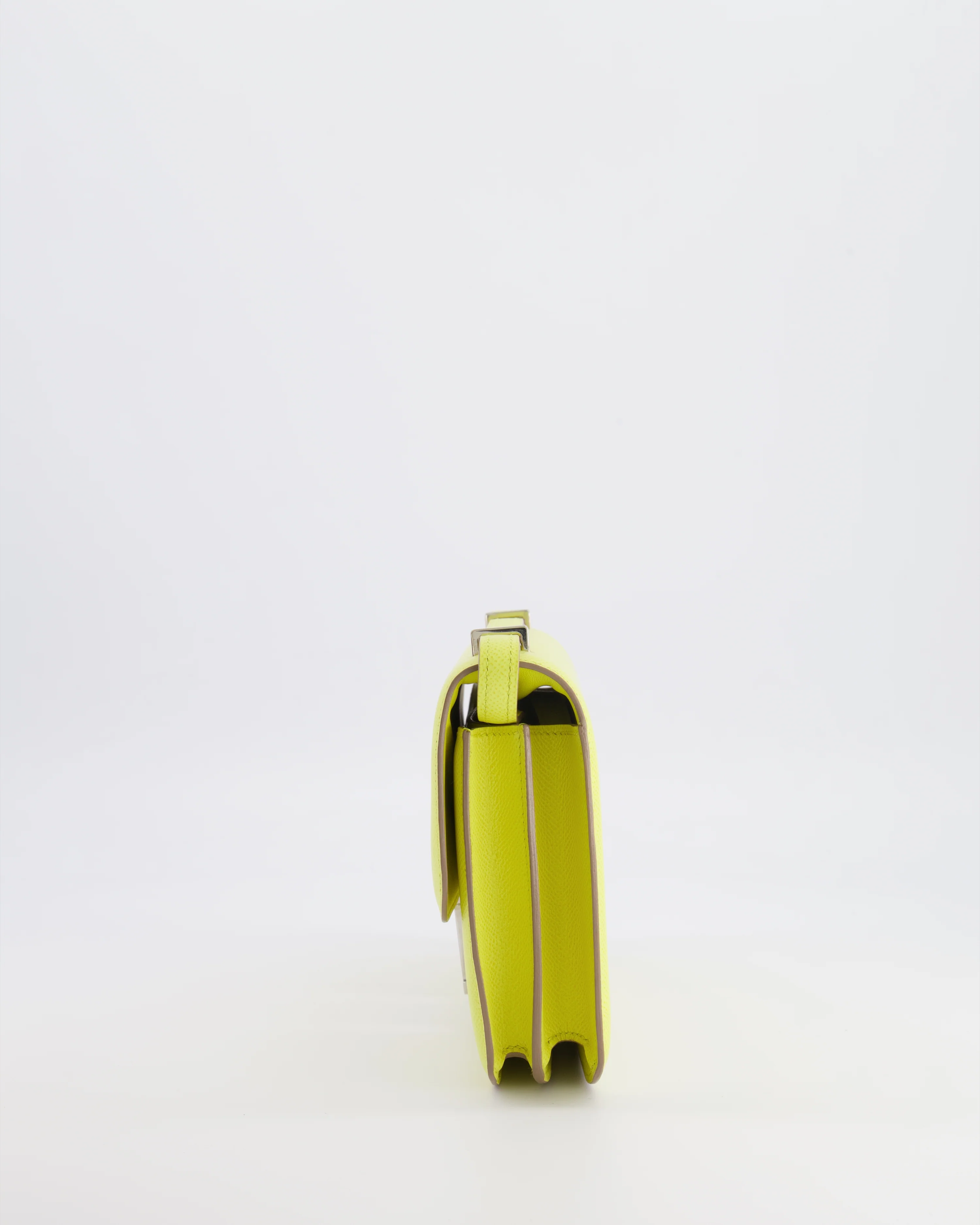 Hermès Constance Elan Bag in Jaune Soufre Epsom Leather with Palladium Hardware - Image 10