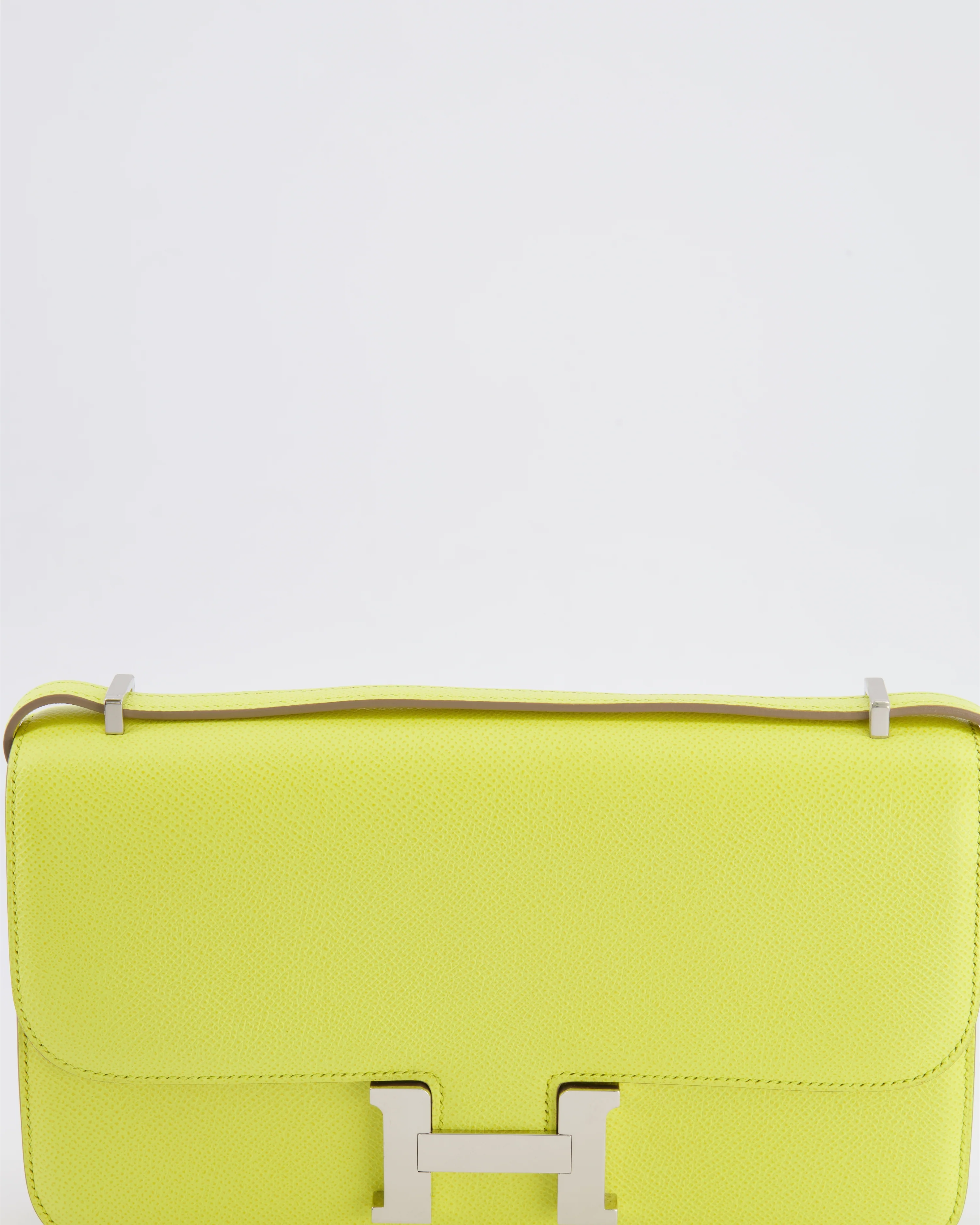 Hermès Constance Elan Bag in Jaune Soufre Epsom Leather with Palladium Hardware - Image 4