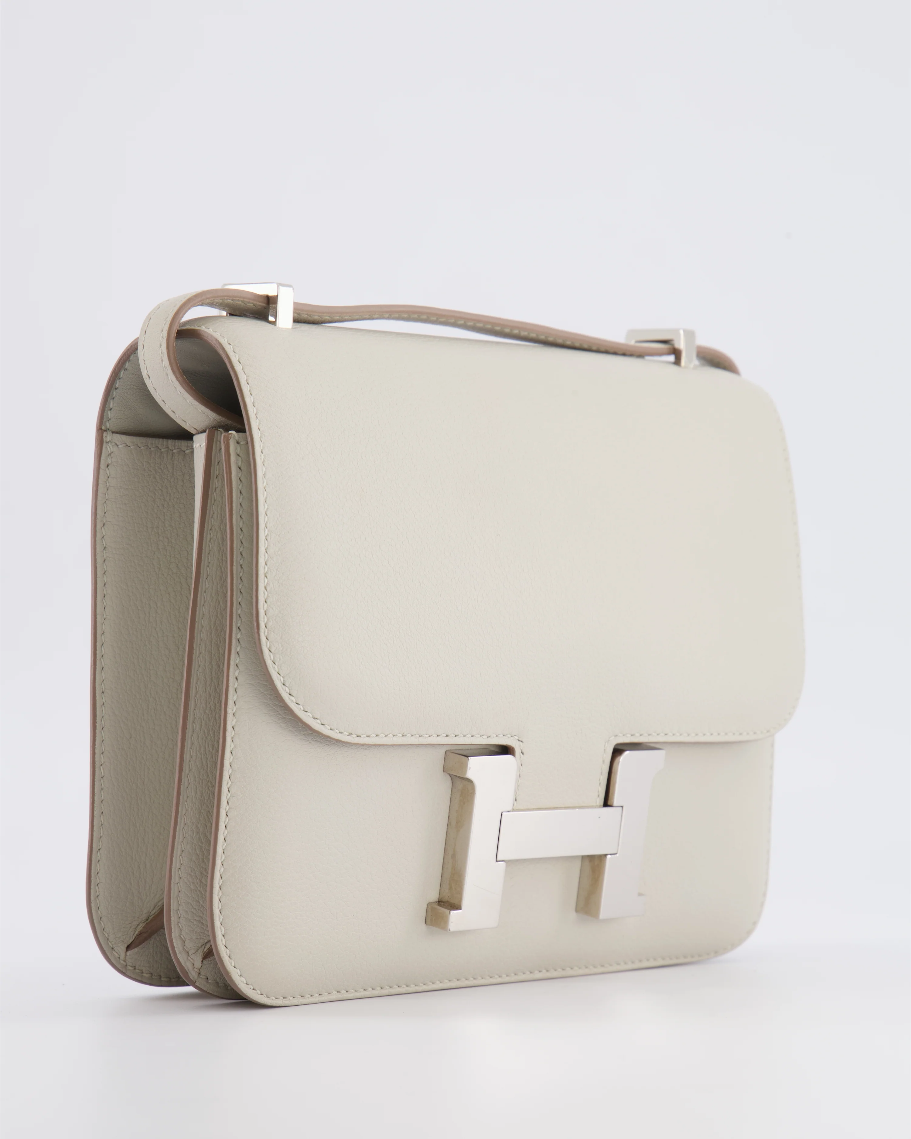 Hermès Constance III 18 Bag in Gris Perle Evercolor Leather with Palladium Hardware - Image 11
