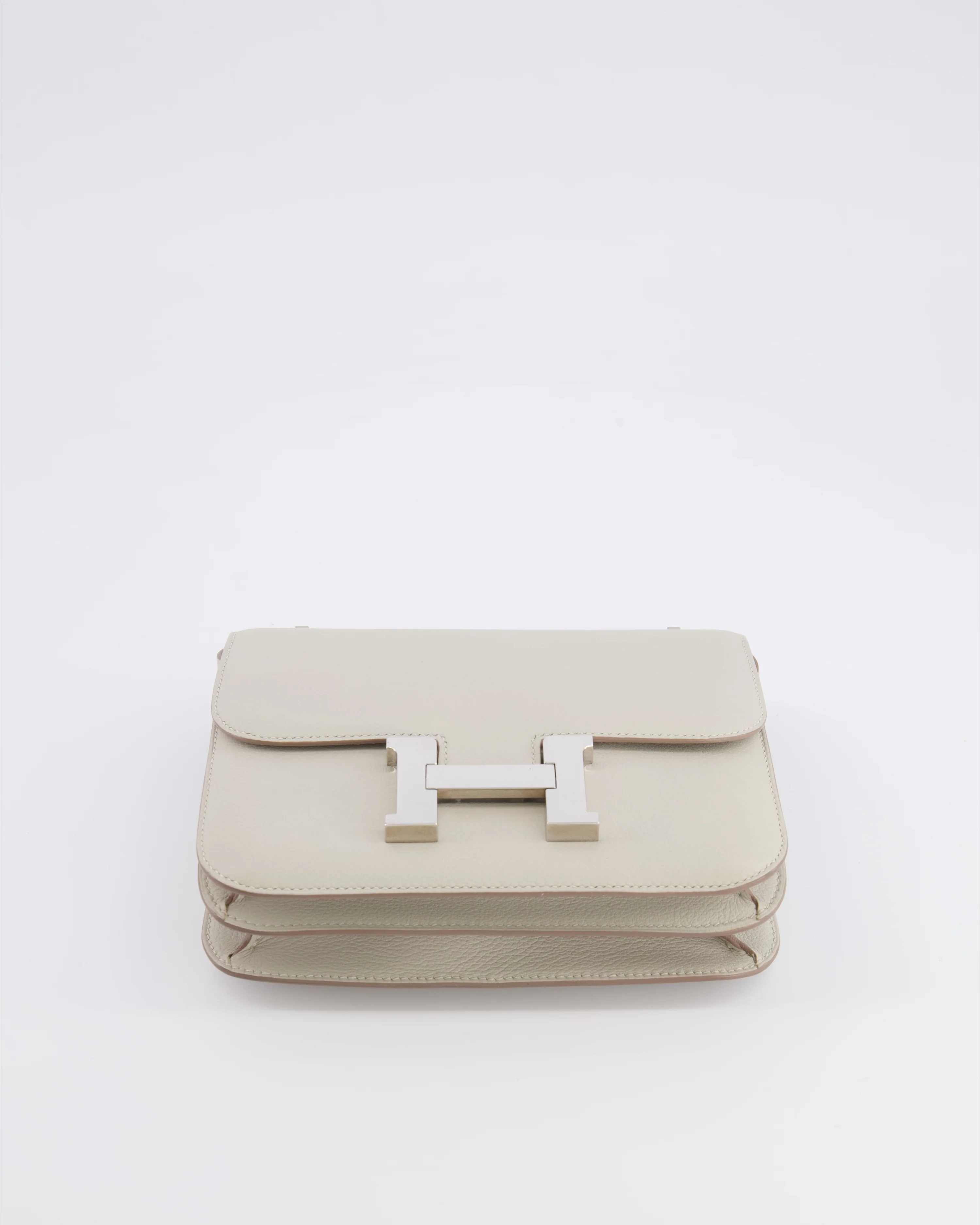 Hermès Constance III 18 Bag in Gris Perle Evercolor Leather with Palladium Hardware - Image 16