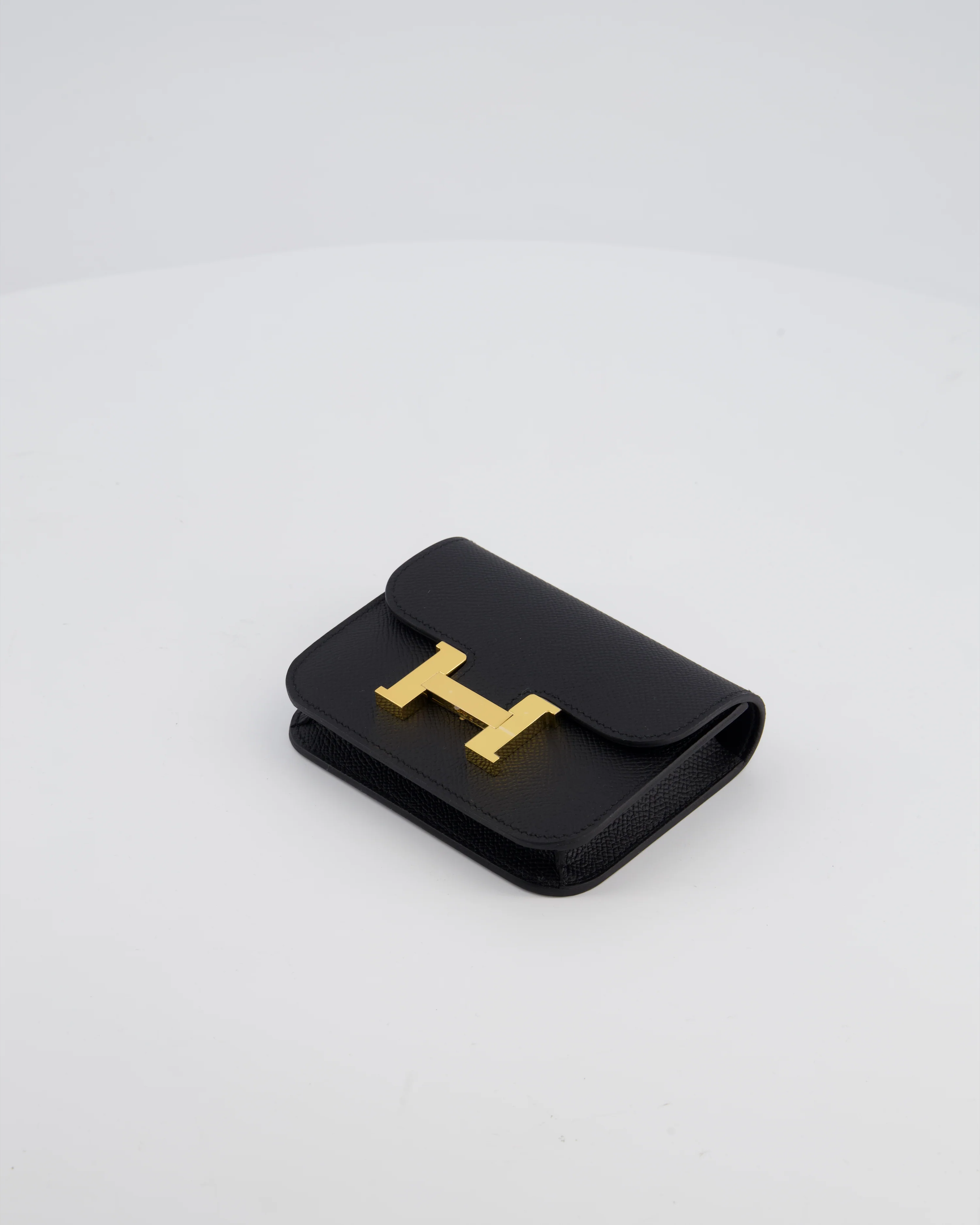 Hermès Constance Slim Belt Wallet Bag in Black Epsom Leather with Pocket and Gold Hardware - Image 11