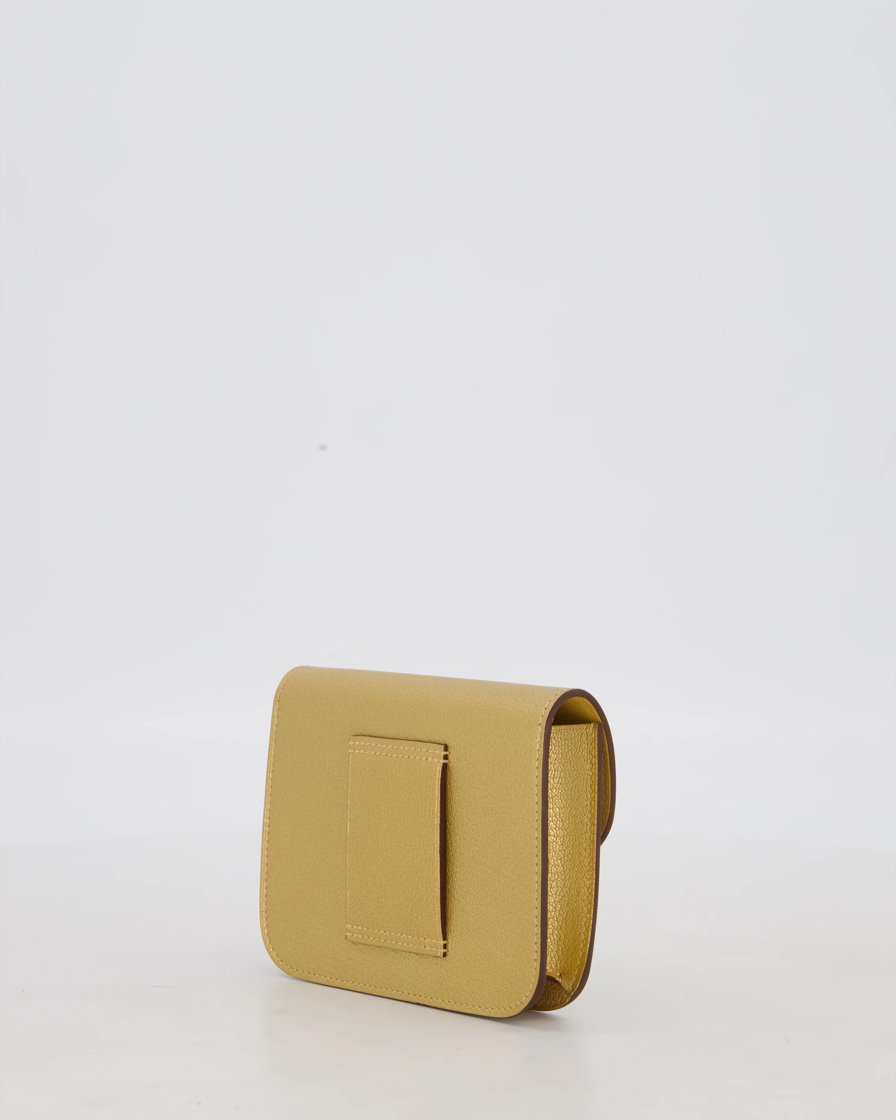 Hermès Constance Slim Belt Wallet Bag in Dore Chamkilight Chevre Leather with Permabrass Hardware - Image 4