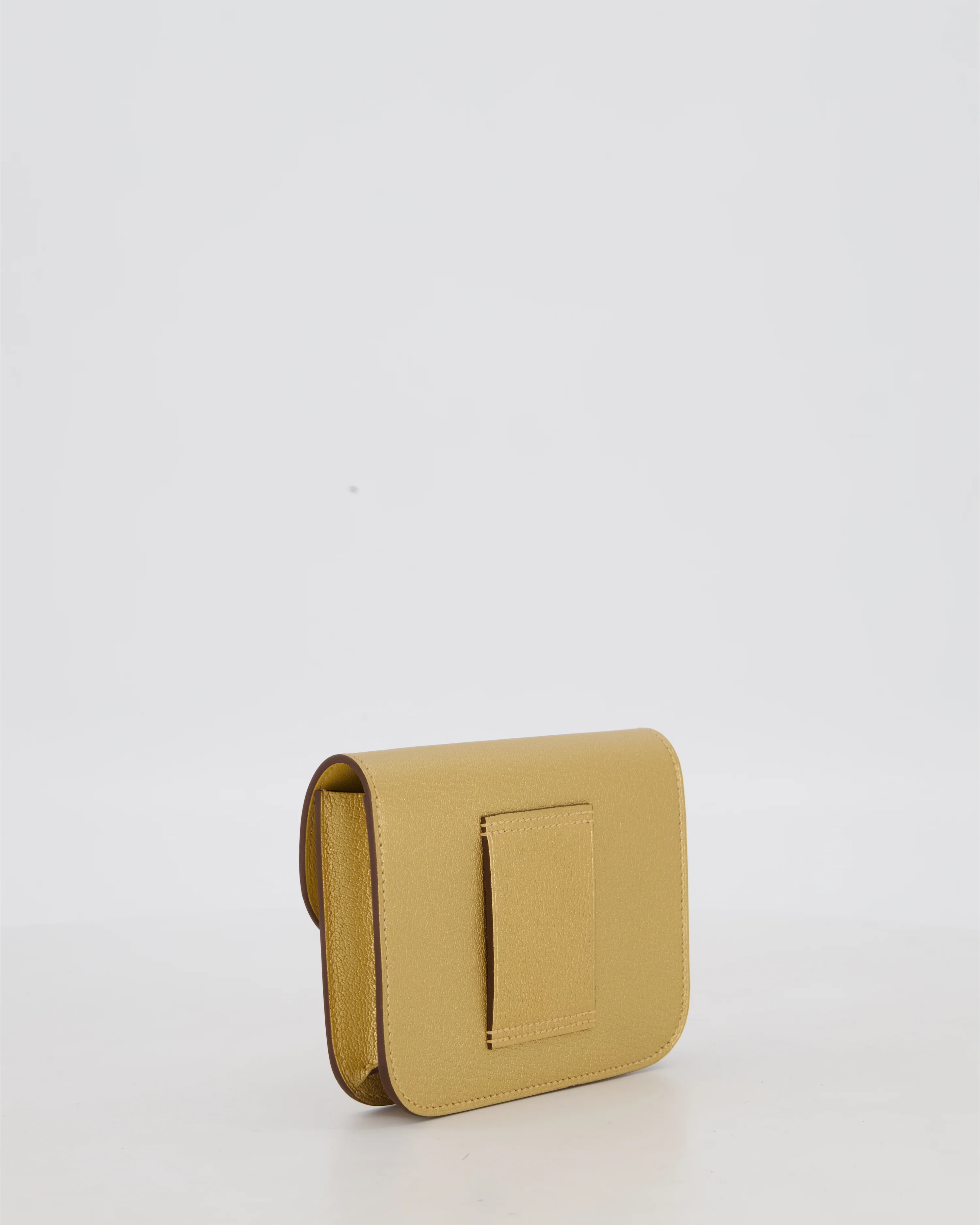 Hermès Constance Slim Belt Wallet Bag in Dore Chamkilight Chevre Leather with Permabrass Hardware - Image 6