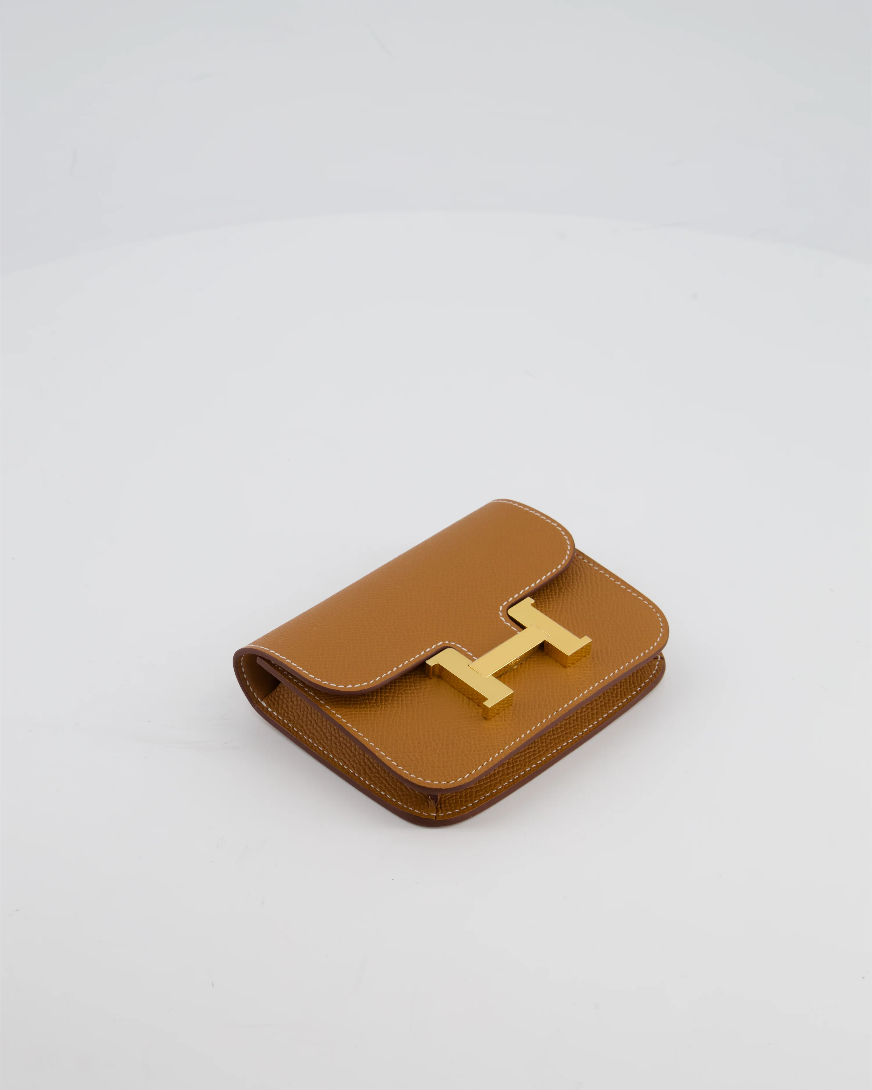 Hermès Constance Slim Belt Wallet Bag in Gold Epsom Leather with Pocket and Gold Hardware - Image 11