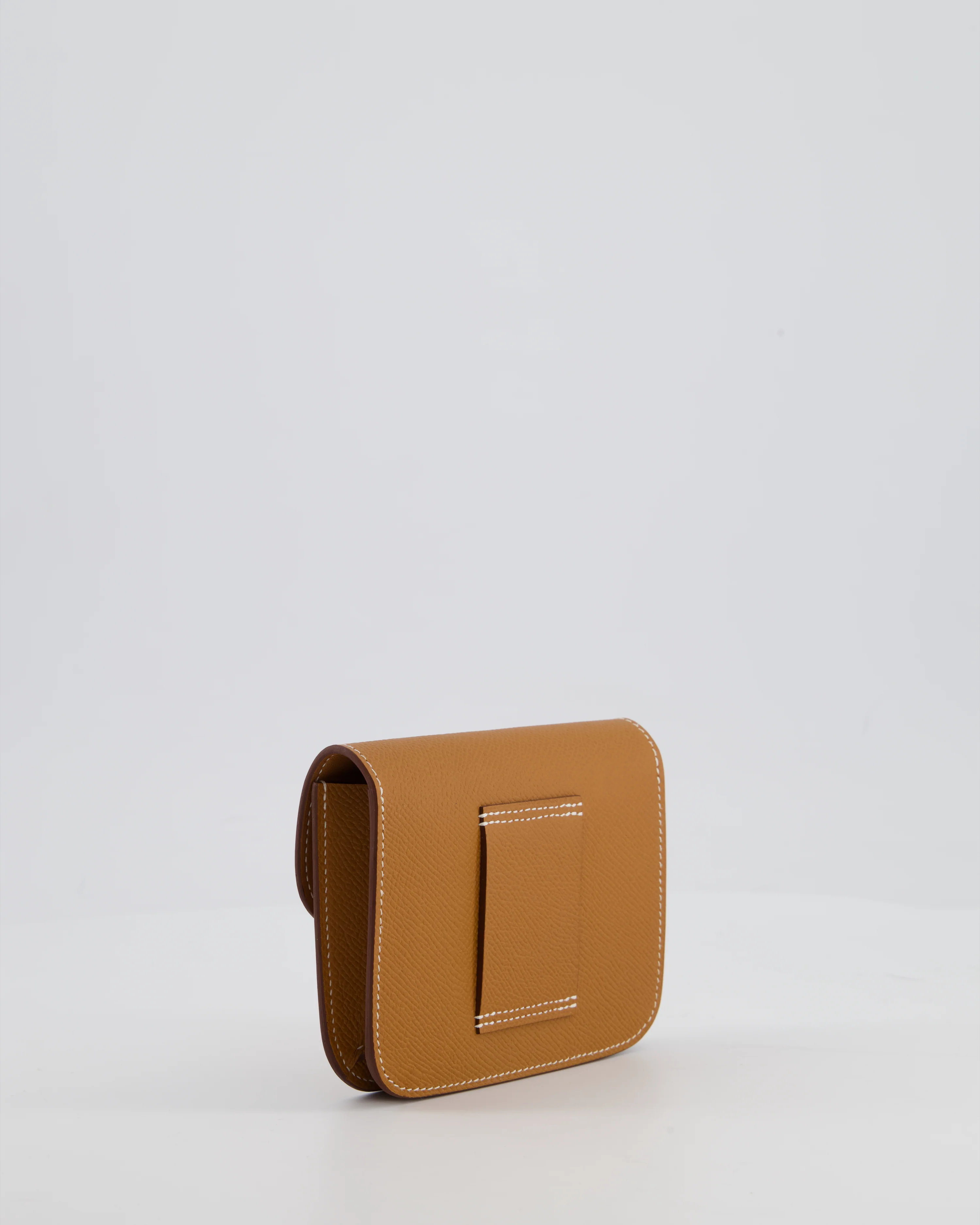 Hermès Constance Slim Belt Wallet Bag in Gold Epsom Leather with Pocket and Gold Hardware - Image 6