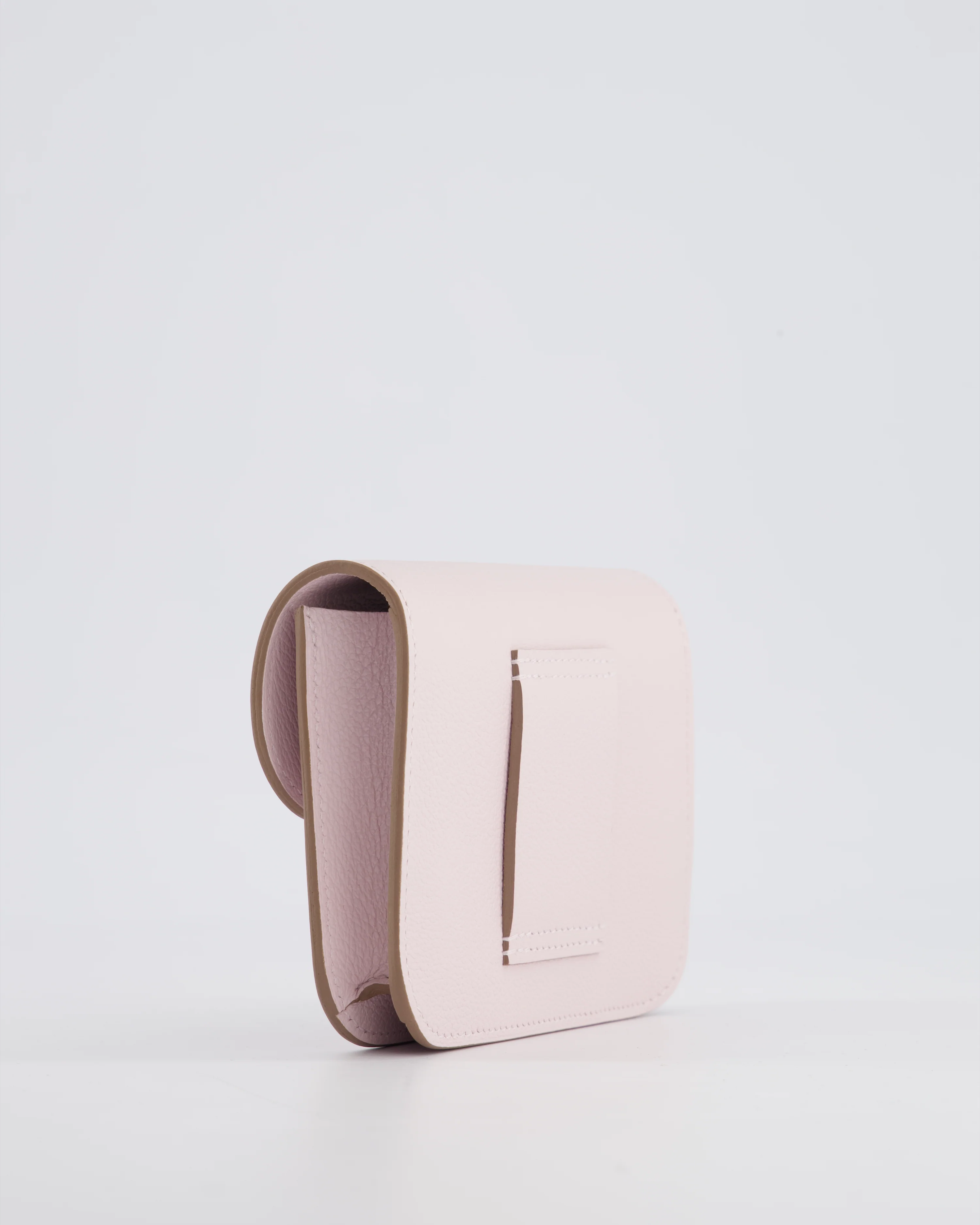 Hermès Constance Slim Belt Wallet Bag in Mauve Pale Evercolor Leather with Palladium Hardware - Image 13