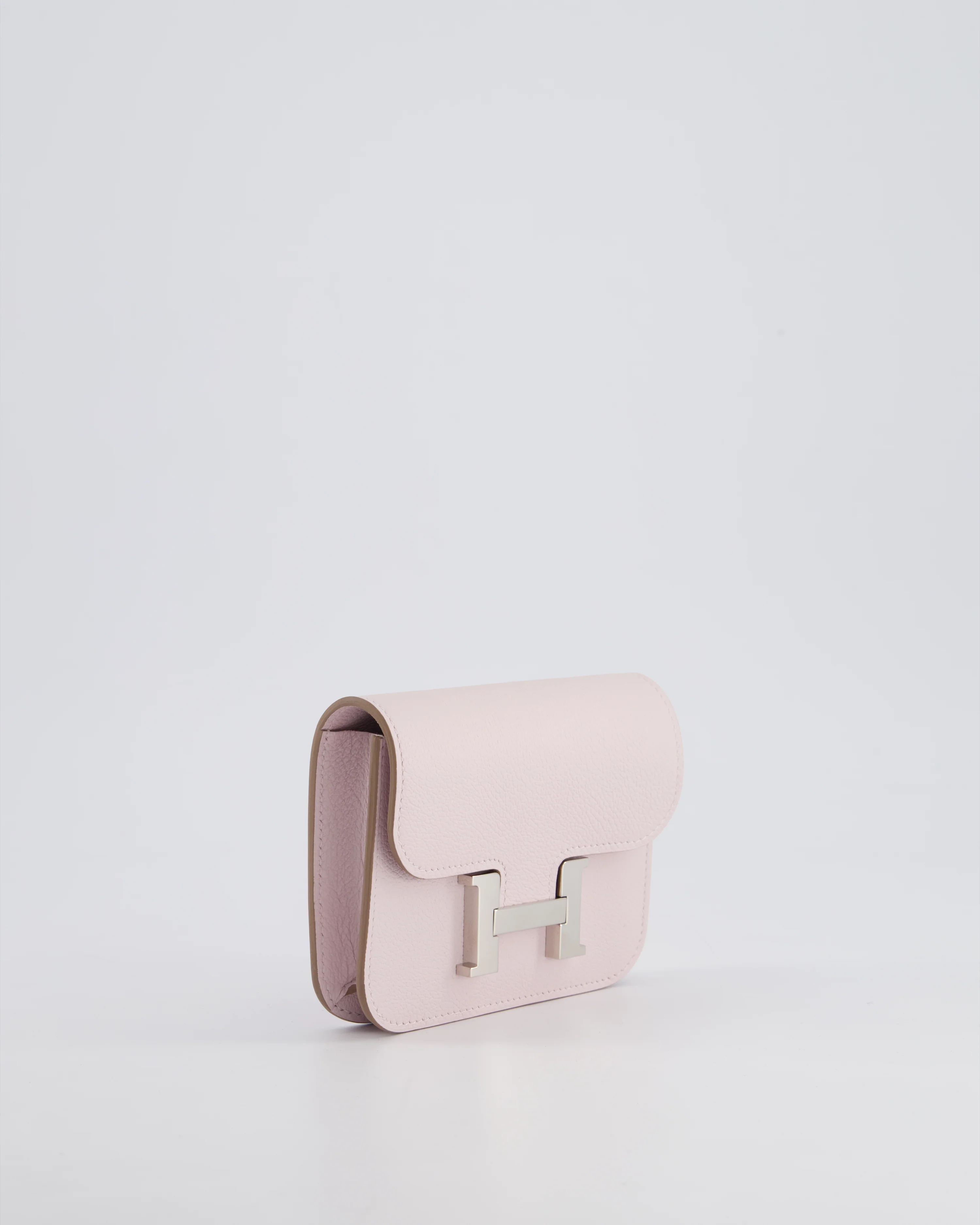 Hermès Constance Slim Belt Wallet Bag in Mauve Pale Evercolor Leather with Palladium Hardware - Image 3