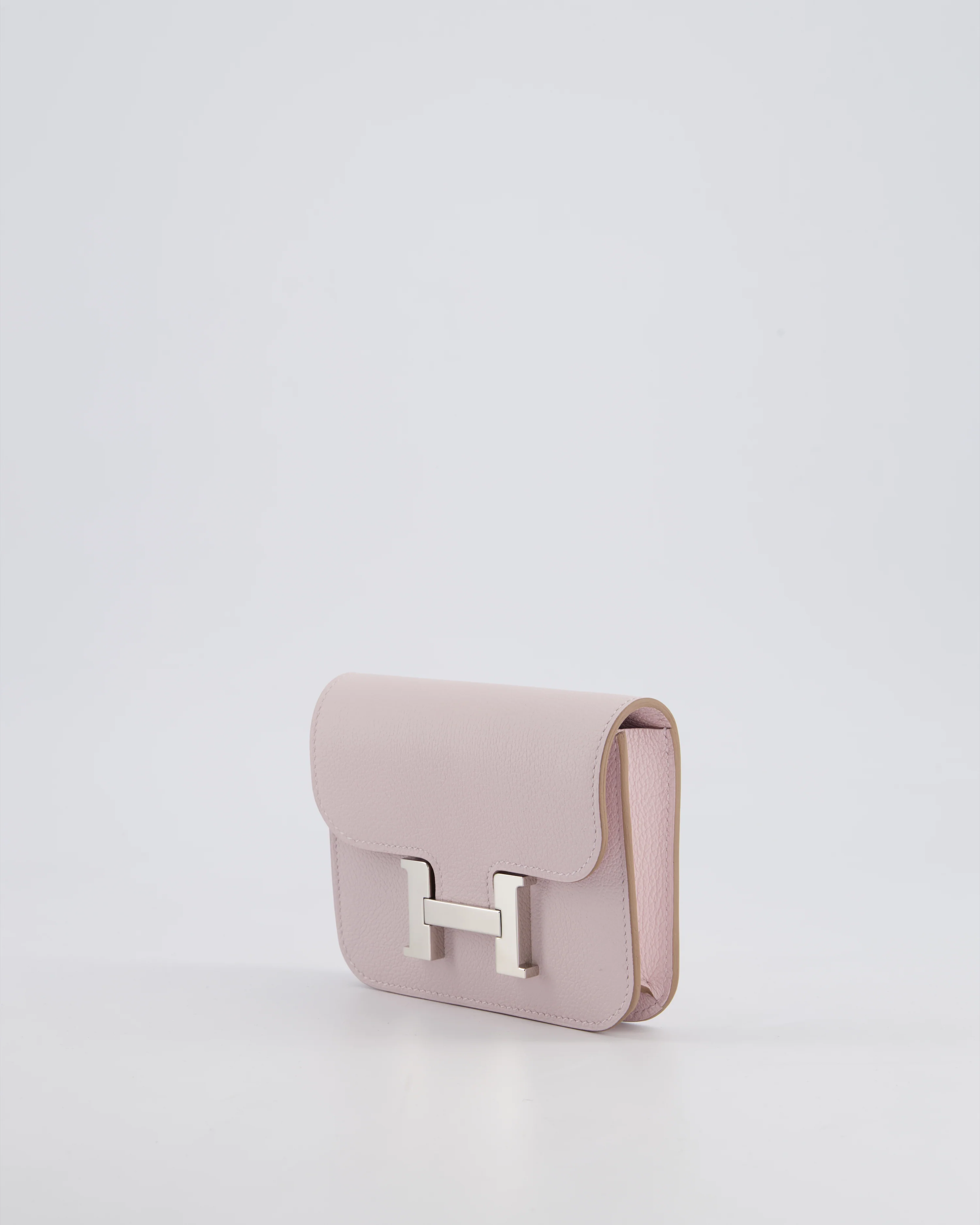 Hermès Constance Slim Belt Wallet Bag in Mauve Pale Evercolor Leather with Palladium Hardware - Image 9