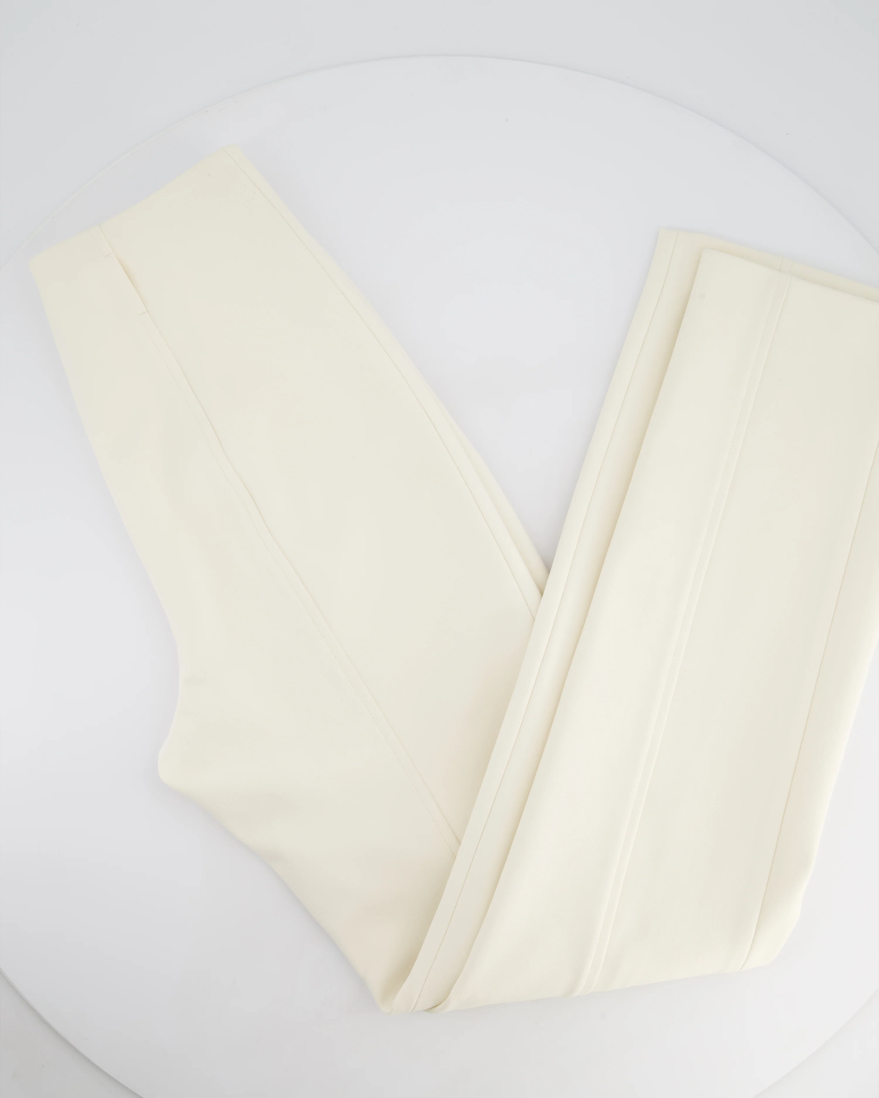Hermès Cream Riding Trousers with Stitching Detail FR 34 (UK 6) - Image 5