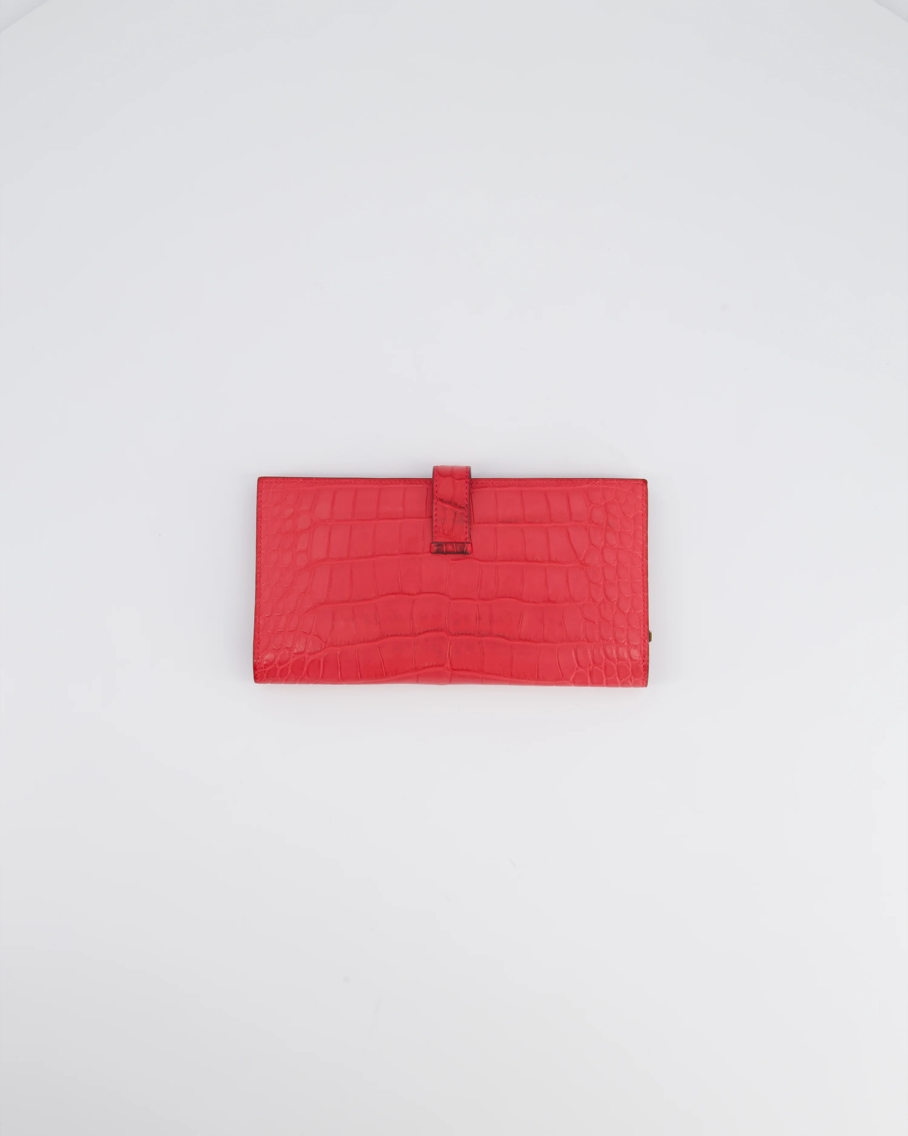 Hermès Bearn Wallet in Bougainvillea with Palladium Hardware - Image 22