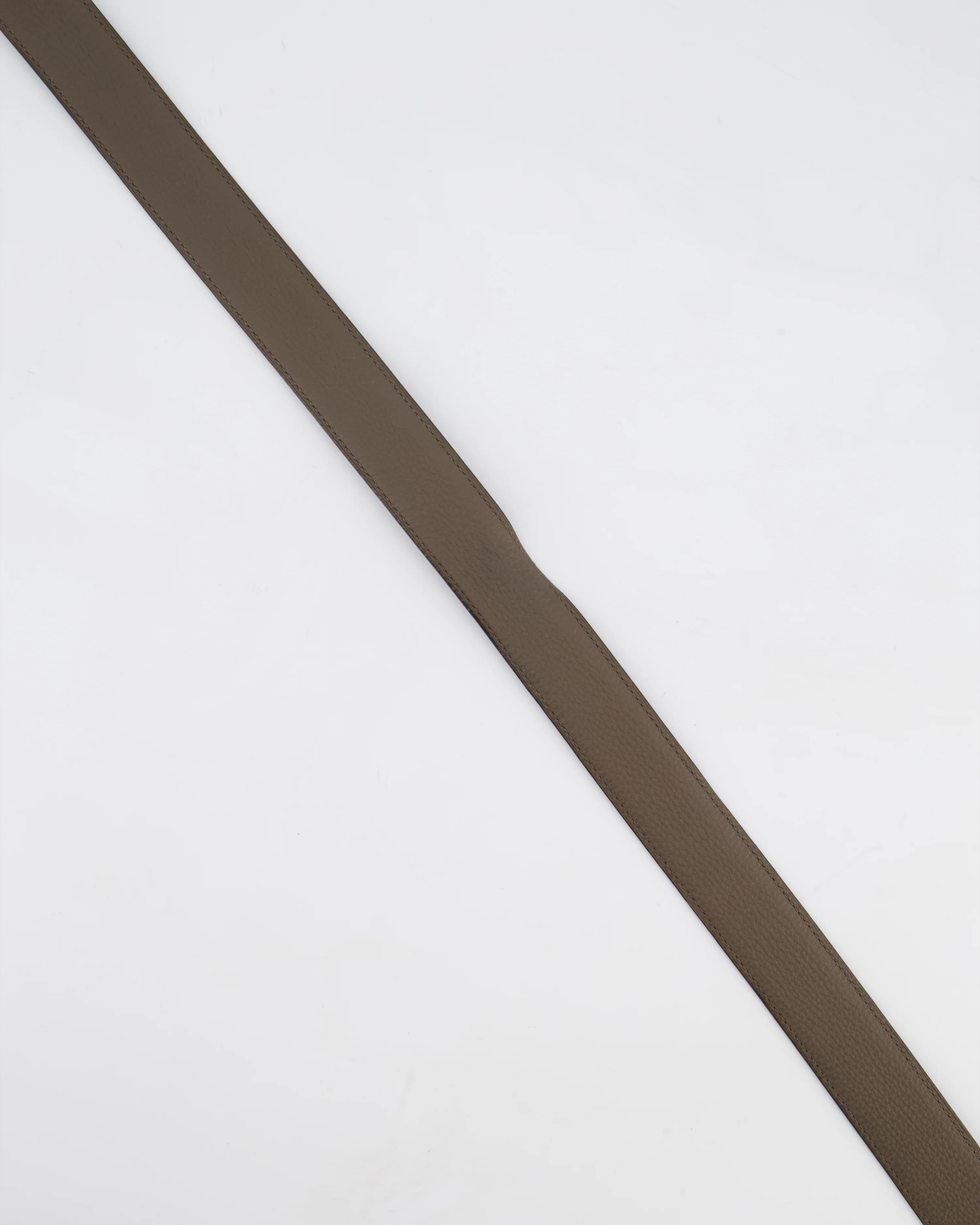 Hermès Double Sided Belt in Black and Etoupe 120cm - Image 4