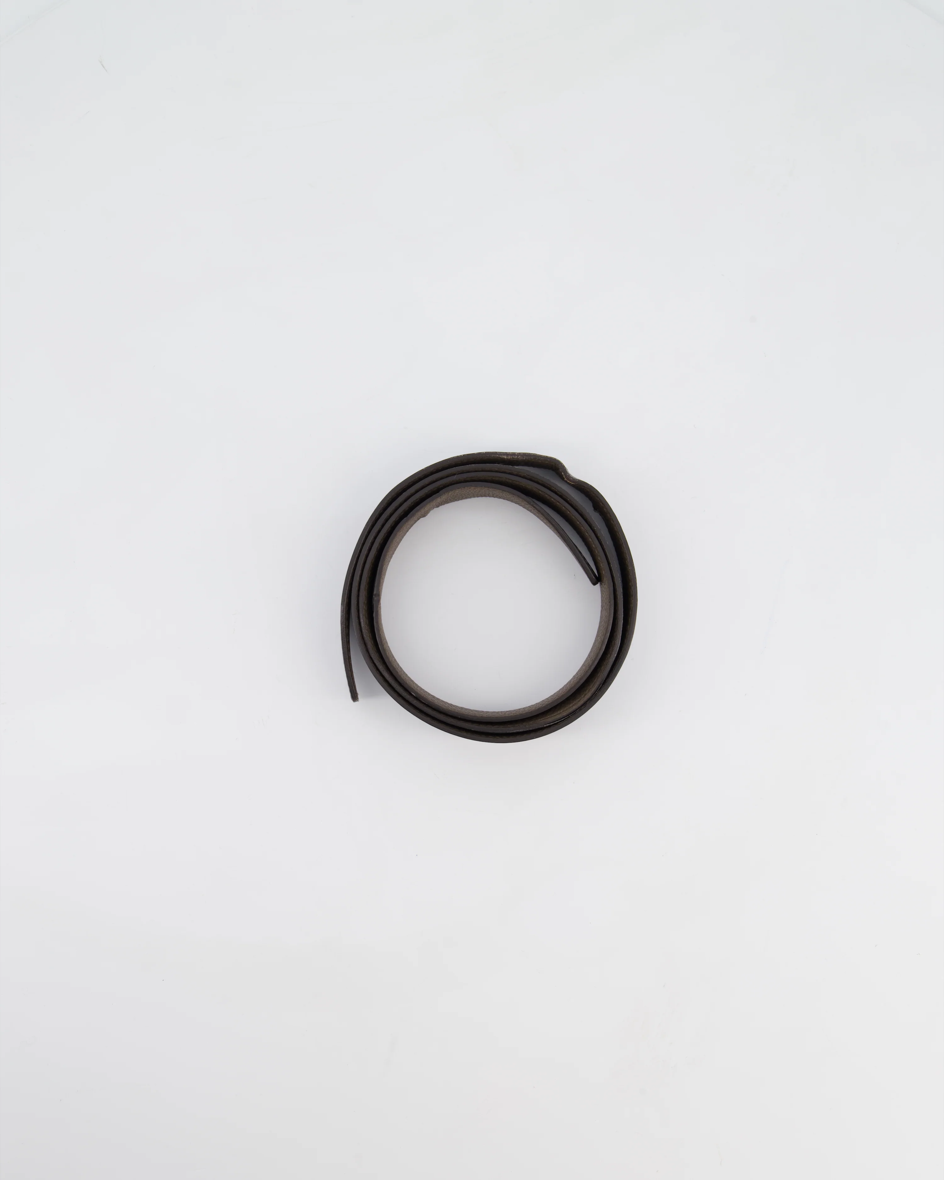 Hermès Double Sided Belt in Black and Etoupe 120cm - Image 7
