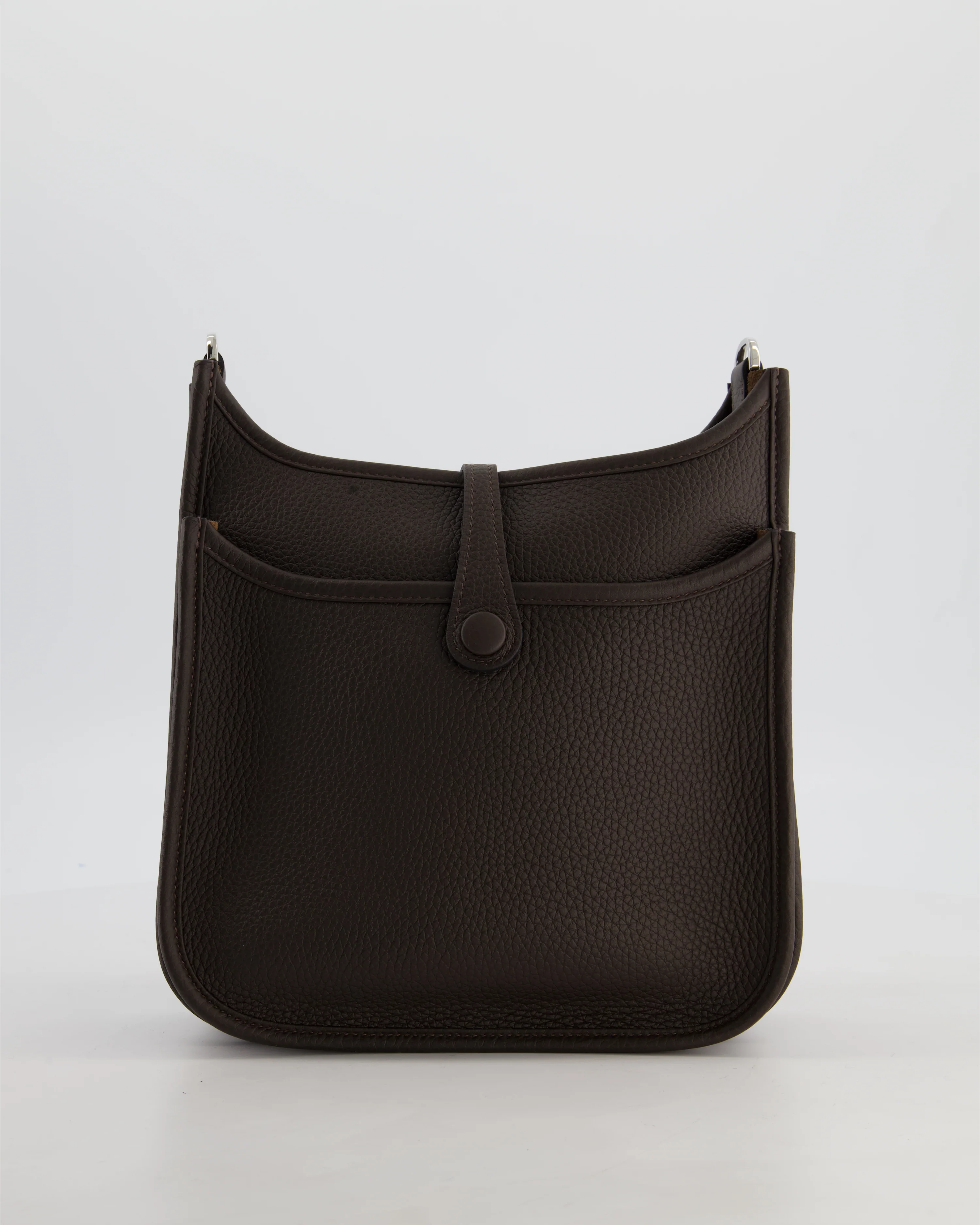 *HOT* Hermès Evelyne III 23 Bag in Ebene Taurillon Clemence Leather with Palladium Hardware - Image 9