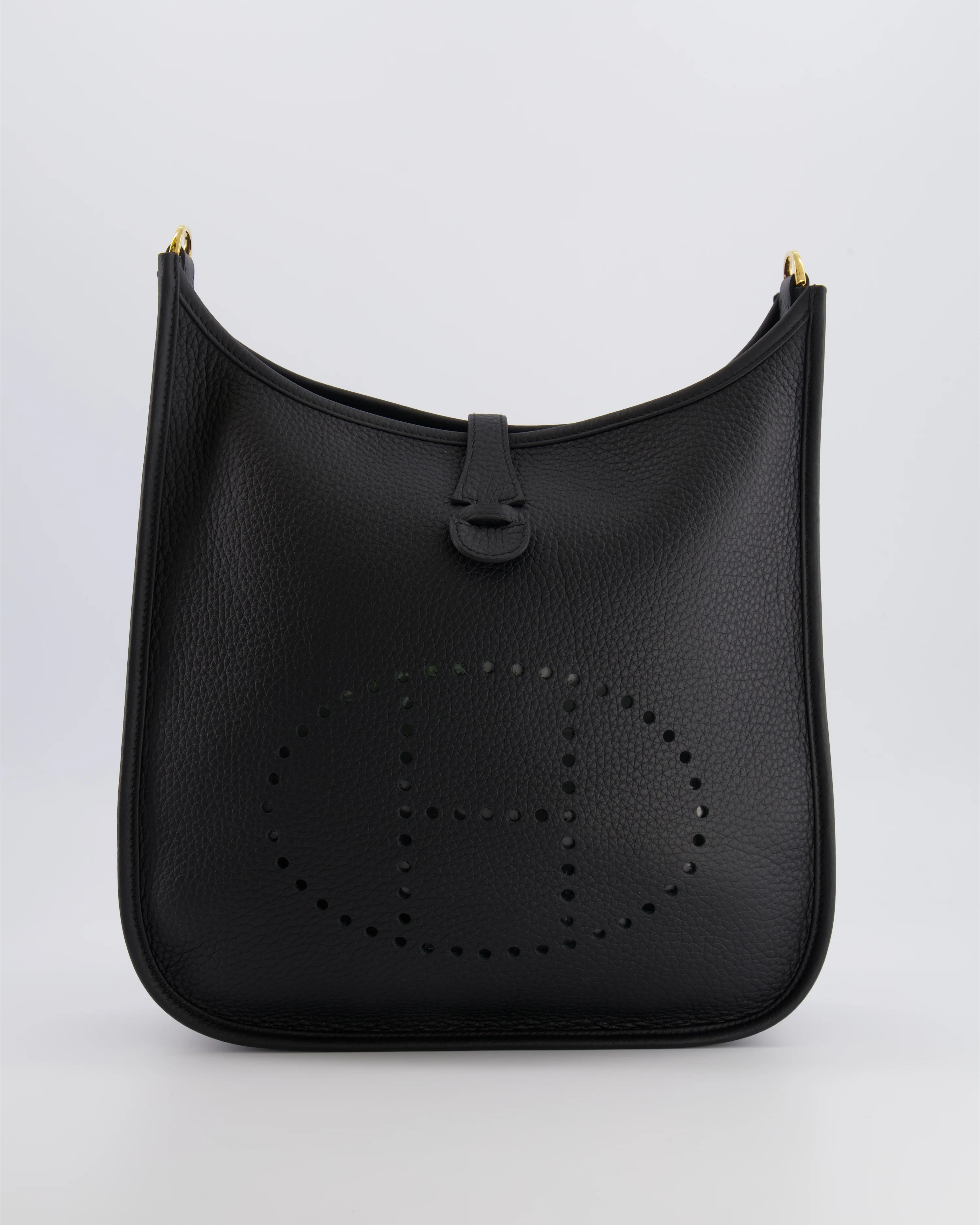 Hermès Evelyne III 29 Bag in Black Taurillon Clemence Leather with Gold Hardware - Image 3