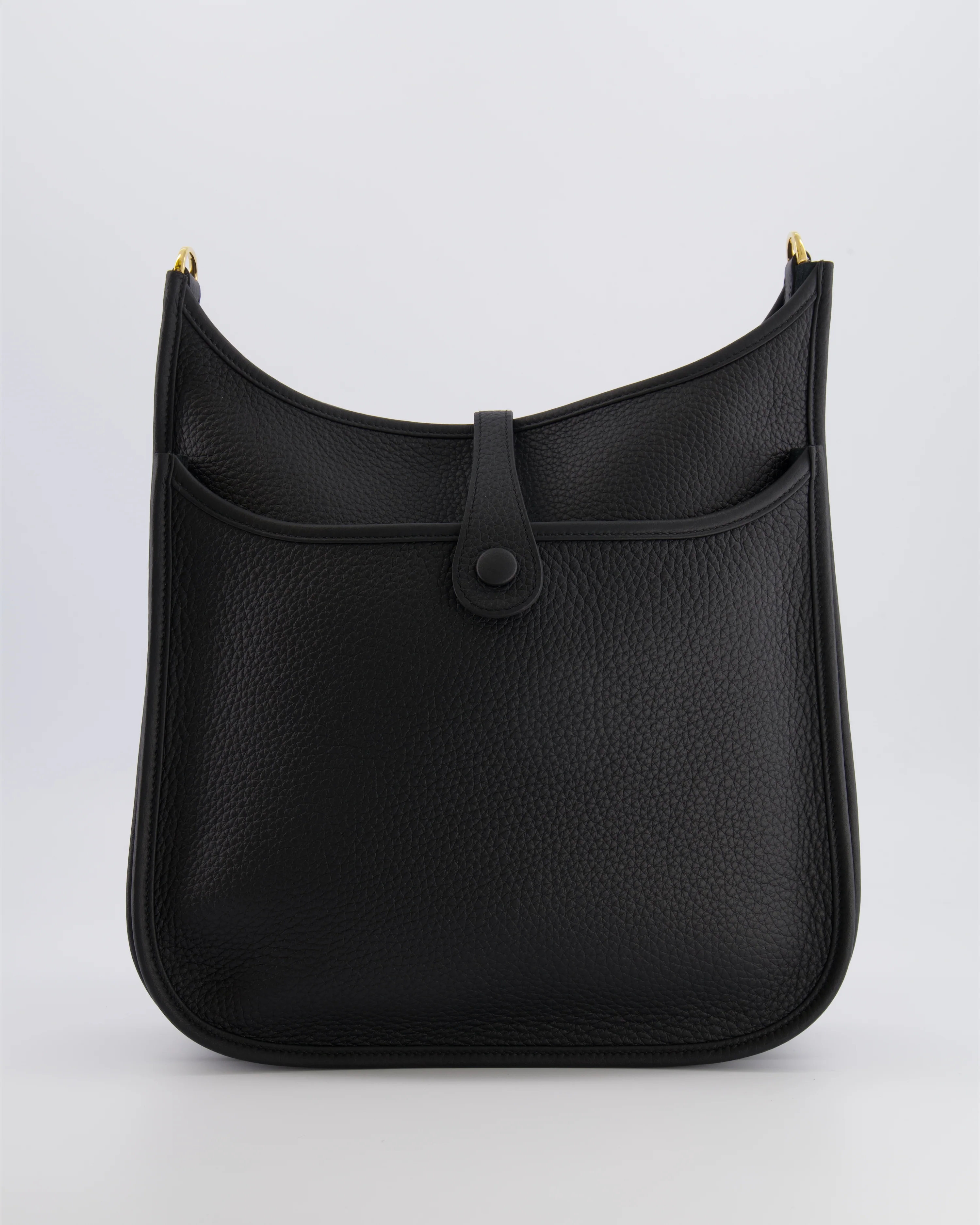 Hermès Evelyne III 29 Bag in Black Taurillon Clemence Leather with Gold Hardware - Image 4
