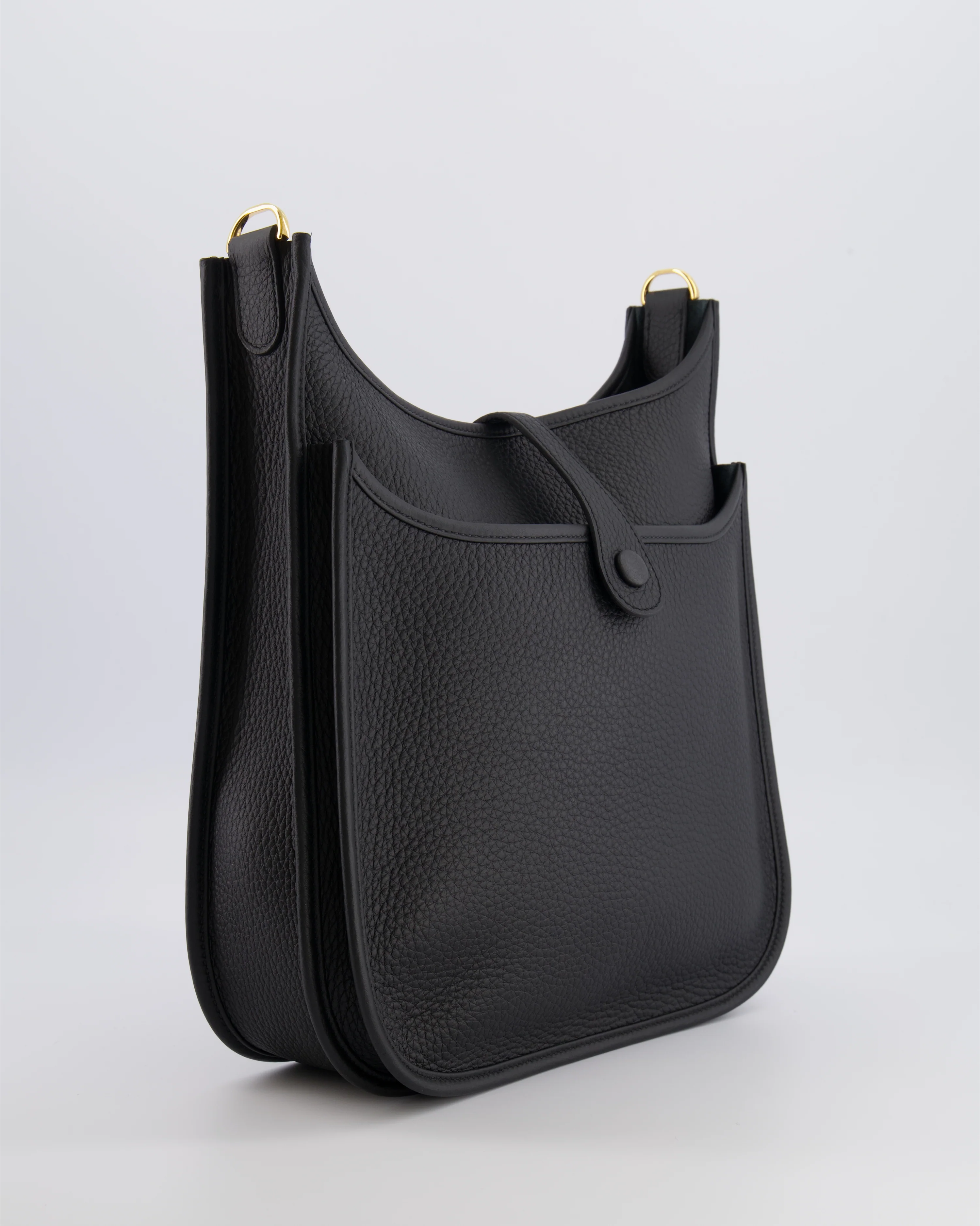 Hermès Evelyne III 29 Bag in Black Taurillon Clemence Leather with Gold Hardware - Image 9