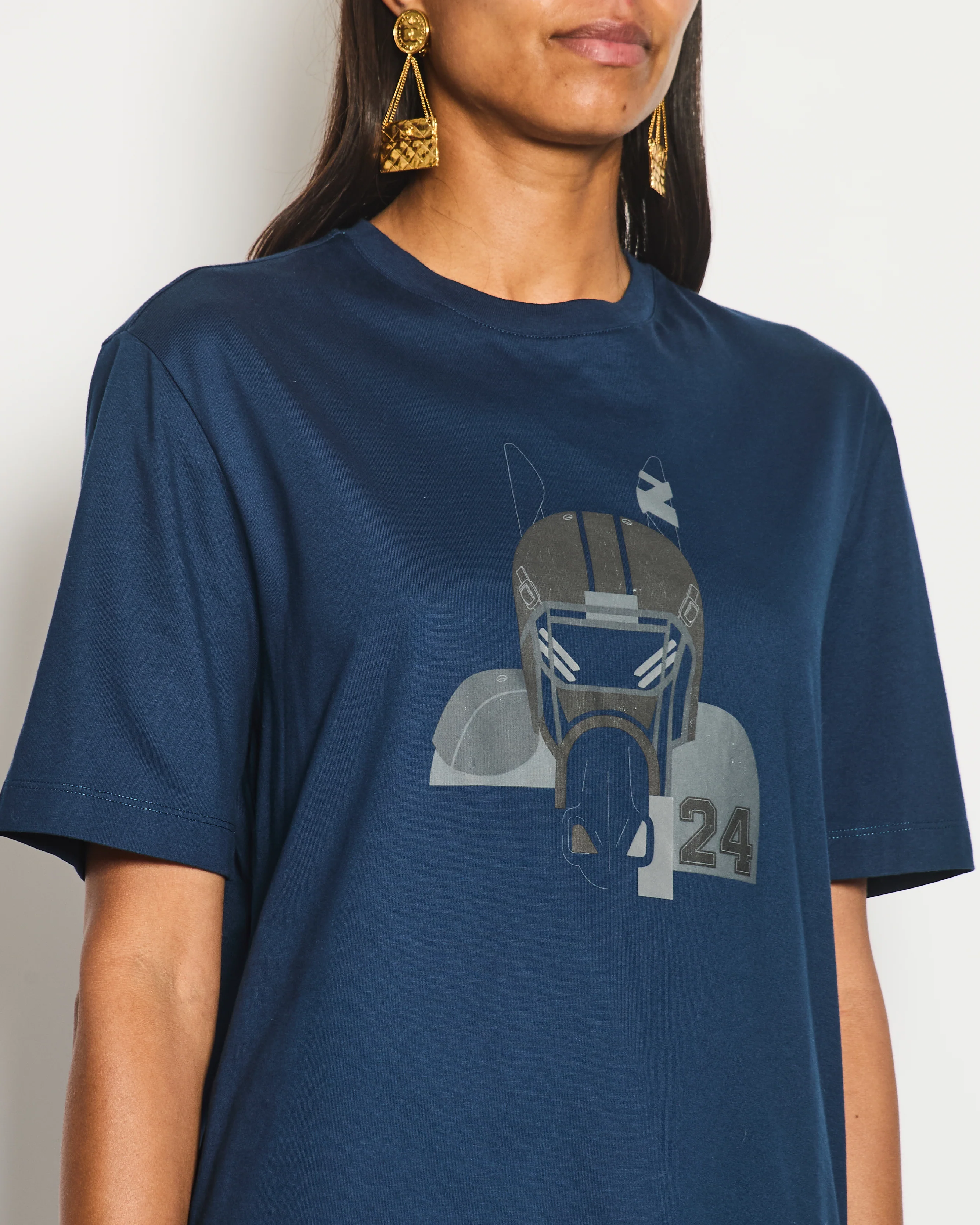 Hermès Grey Quarterb'H" T-Shirt Size UK S (UK 10) - Image 3