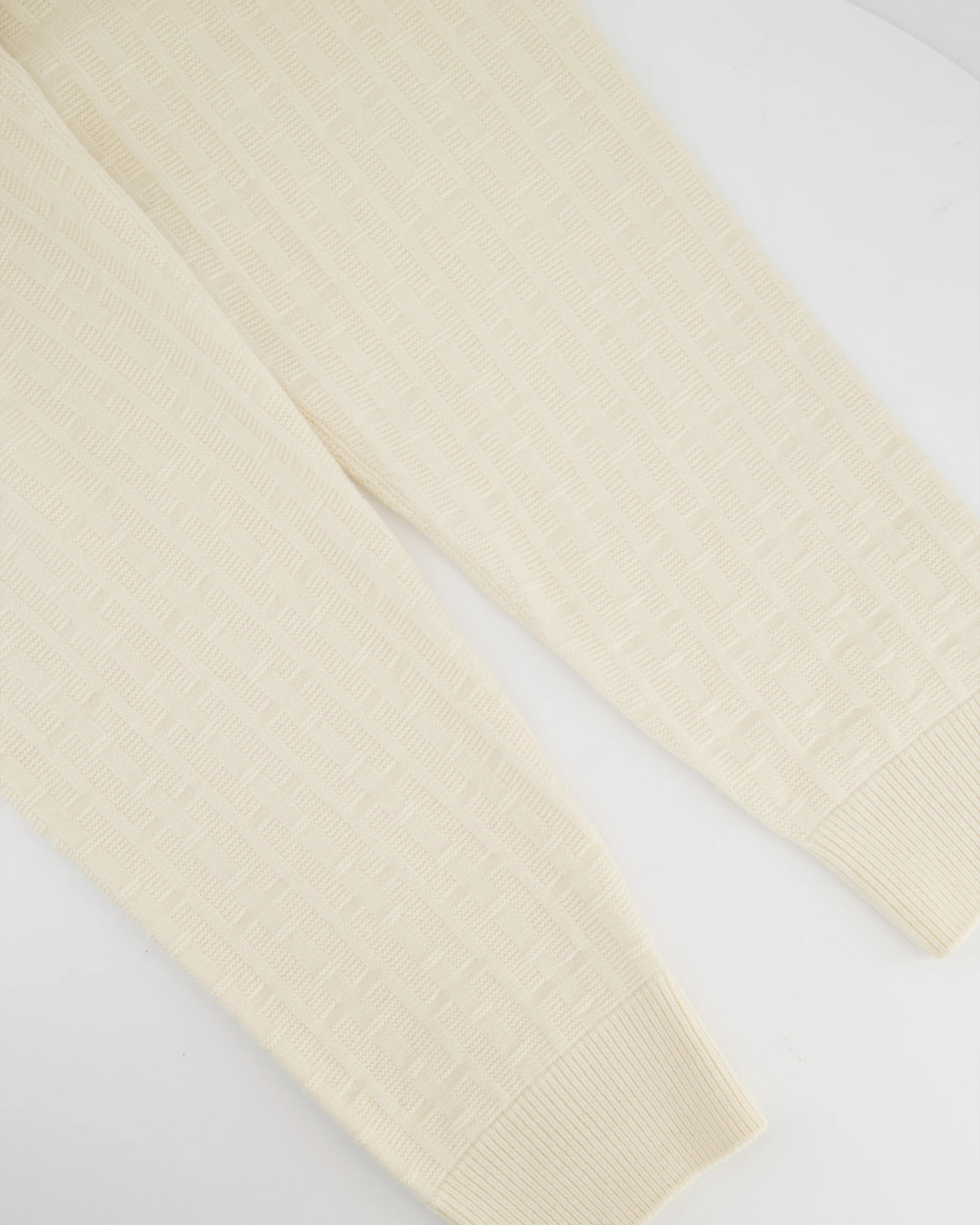 Hermes "H" Wool Jogging Pants In Blanc Naturel Size FR 40 (UK 12) - Image 2