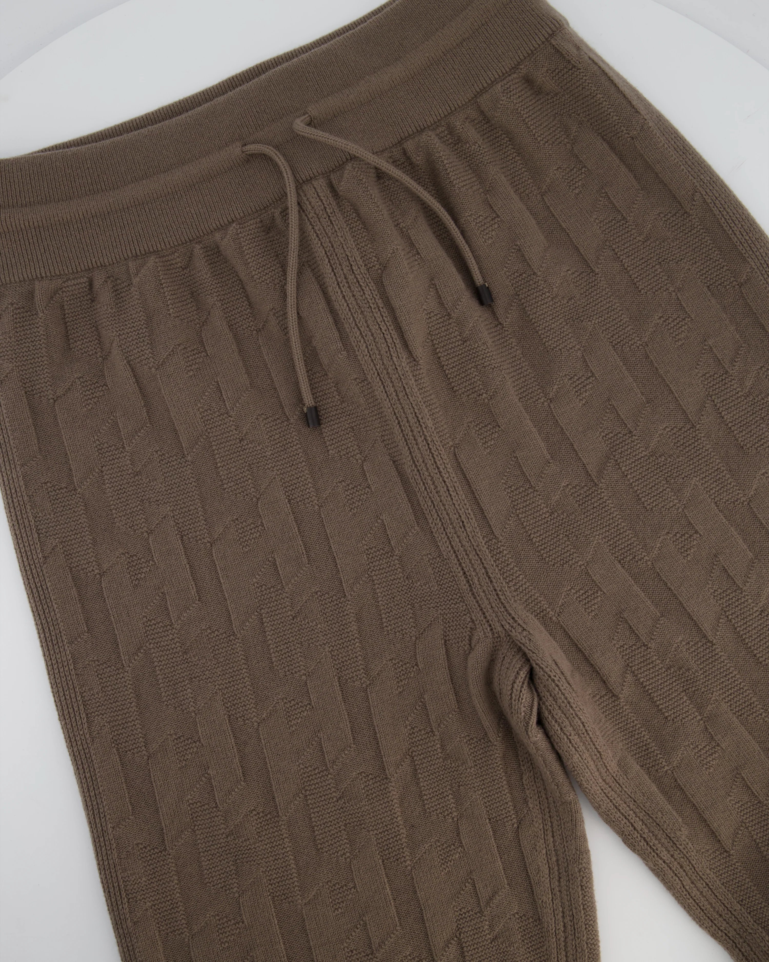 Hermes "H" Wool Jogging Pants In Gris/Etoupe Size FR 40 (UK 12) - Image 2