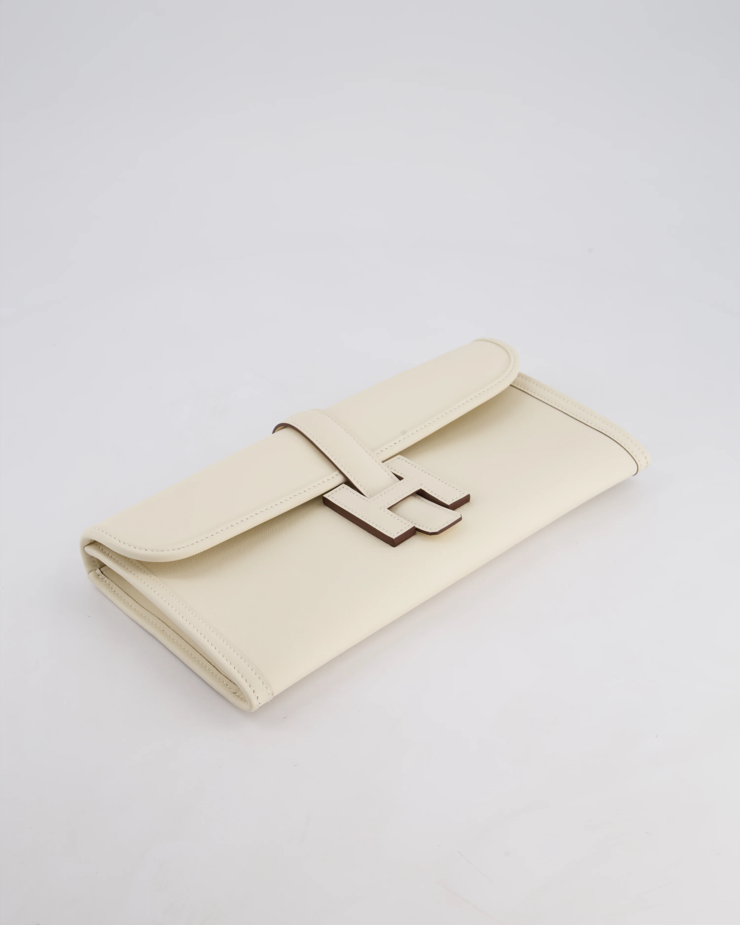Hermès Jige Elan 29cm Clutch Bag in Nata Evercolour Leather - Image 16