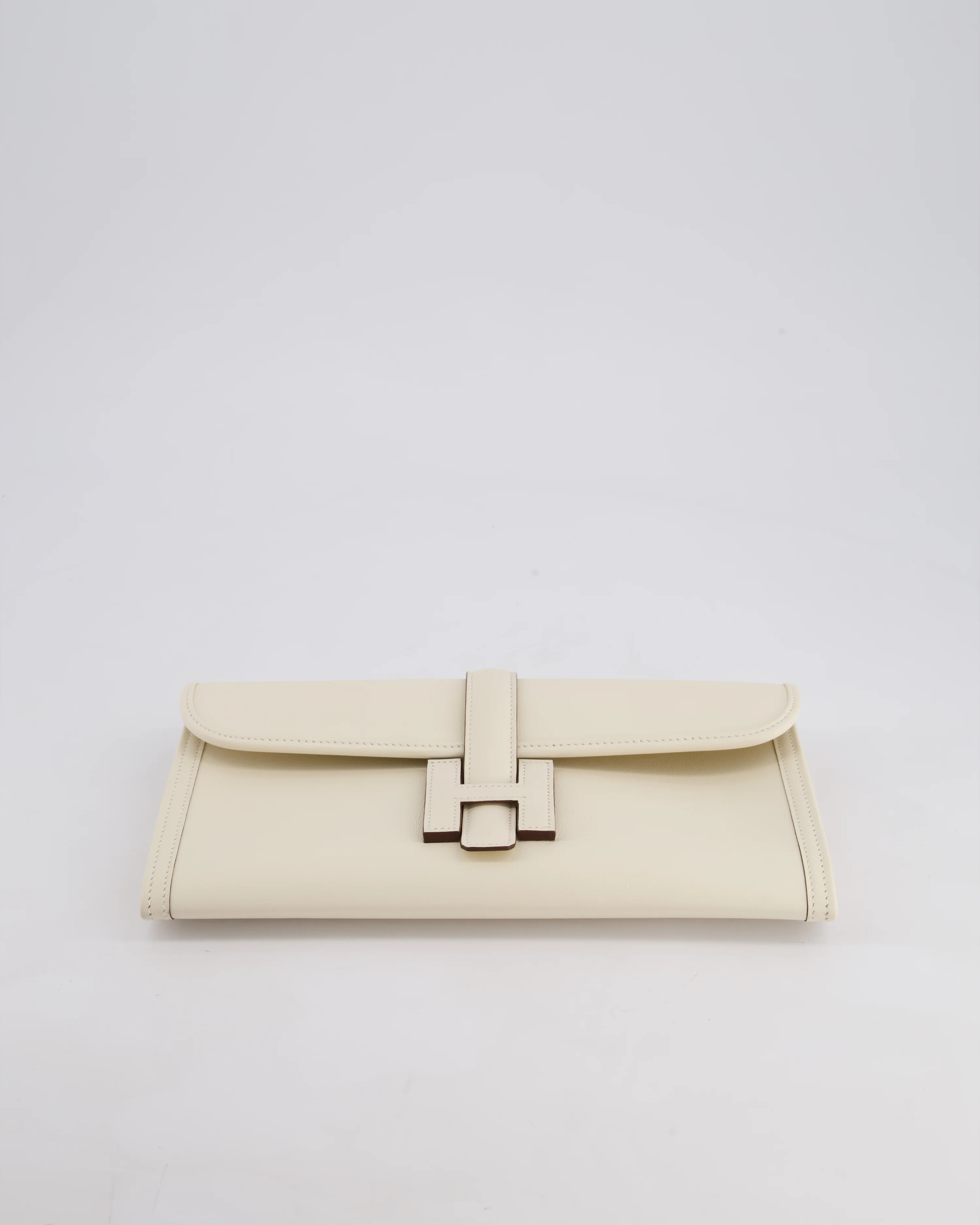 Hermès Jige Elan 29cm Clutch Bag in Nata Evercolour Leather - Image 18