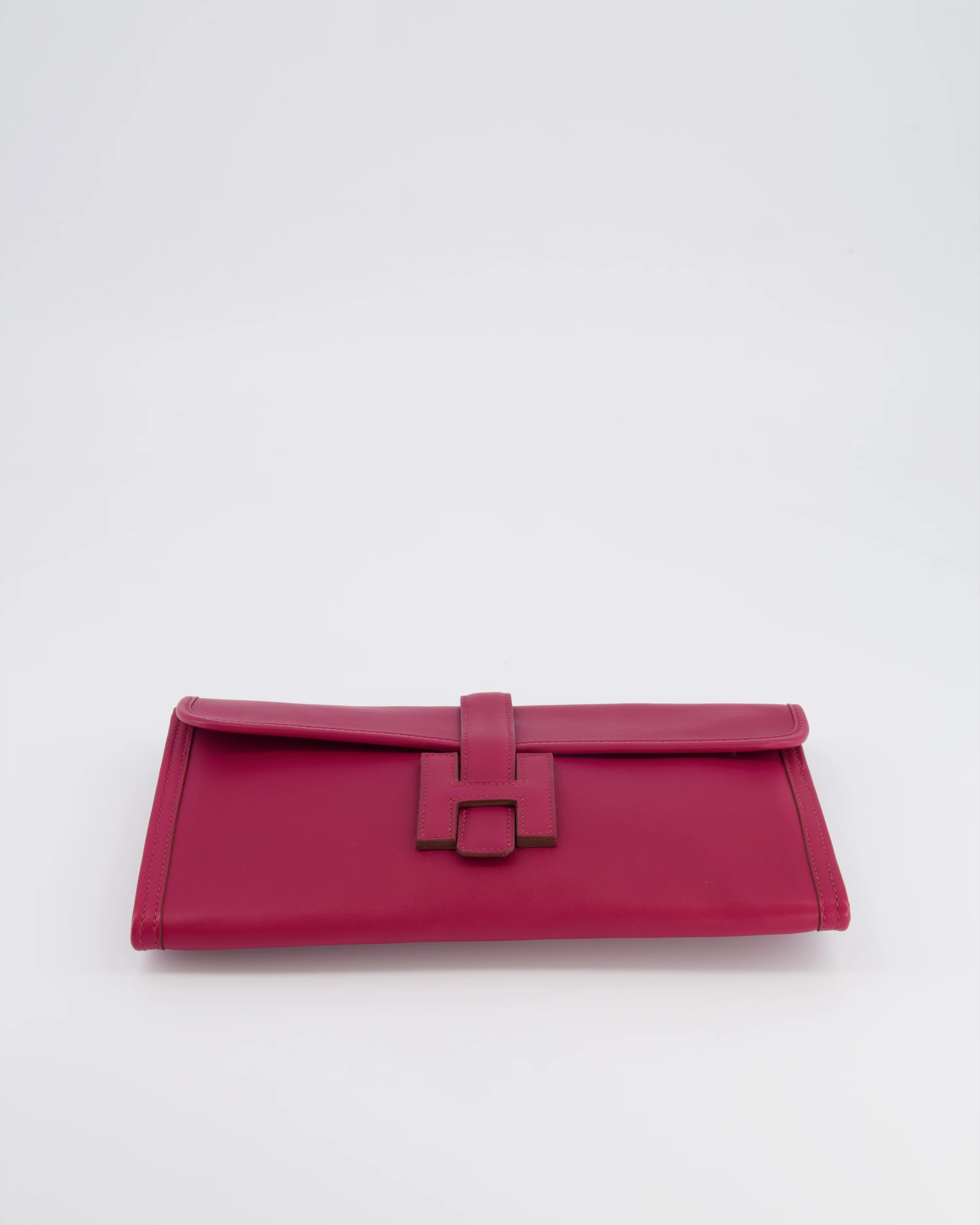 Hermès Jige Elan 29cm Clutch Bag in Rose Pourpre Evercolour Leather - Image 15