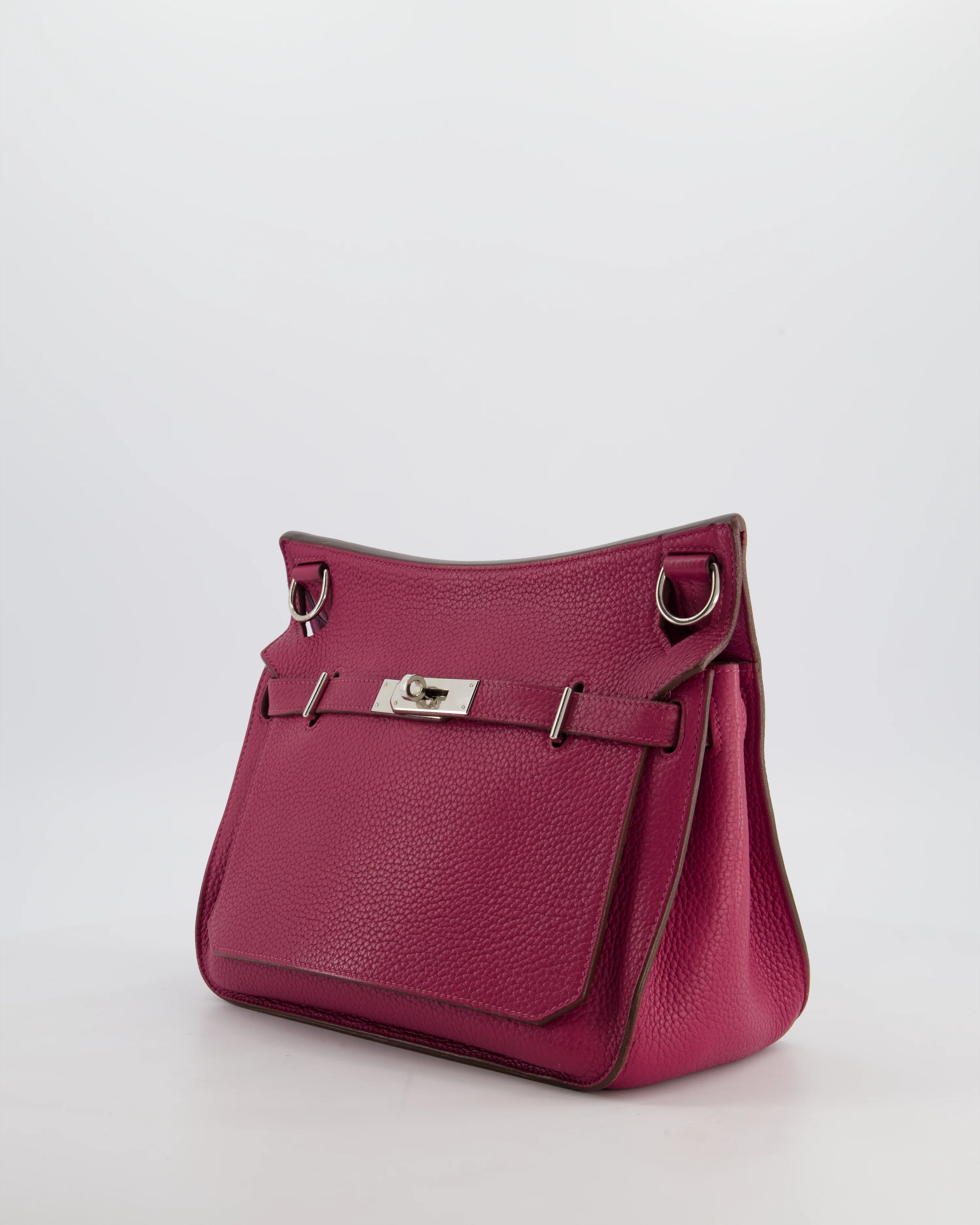 Hermès Jypsiere 28 Bag in Tosca Clemence Leather with Palladium Hardware - Image 10
