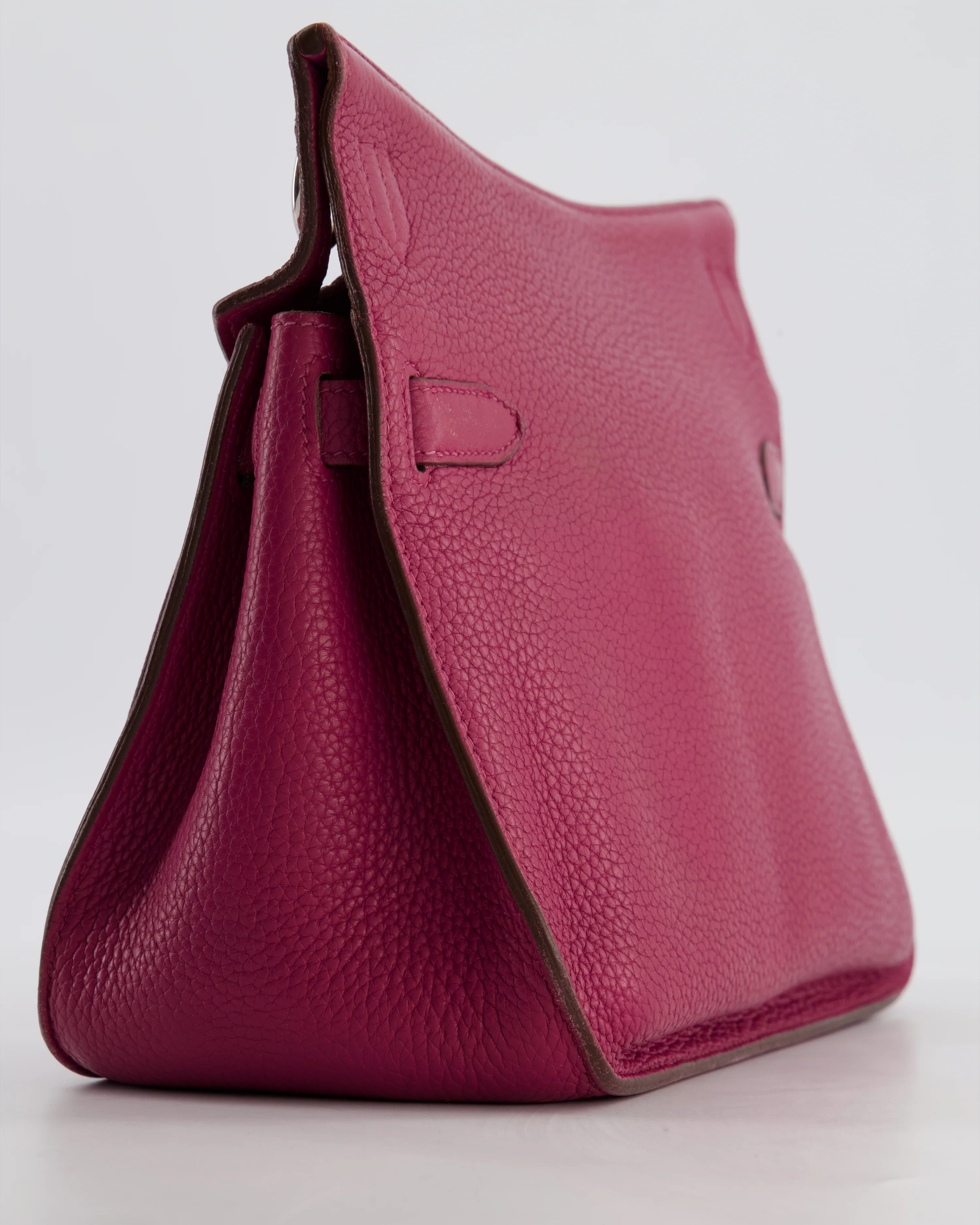 Hermès Jypsiere 28 Bag in Tosca Clemence Leather with Palladium Hardware - Image 11