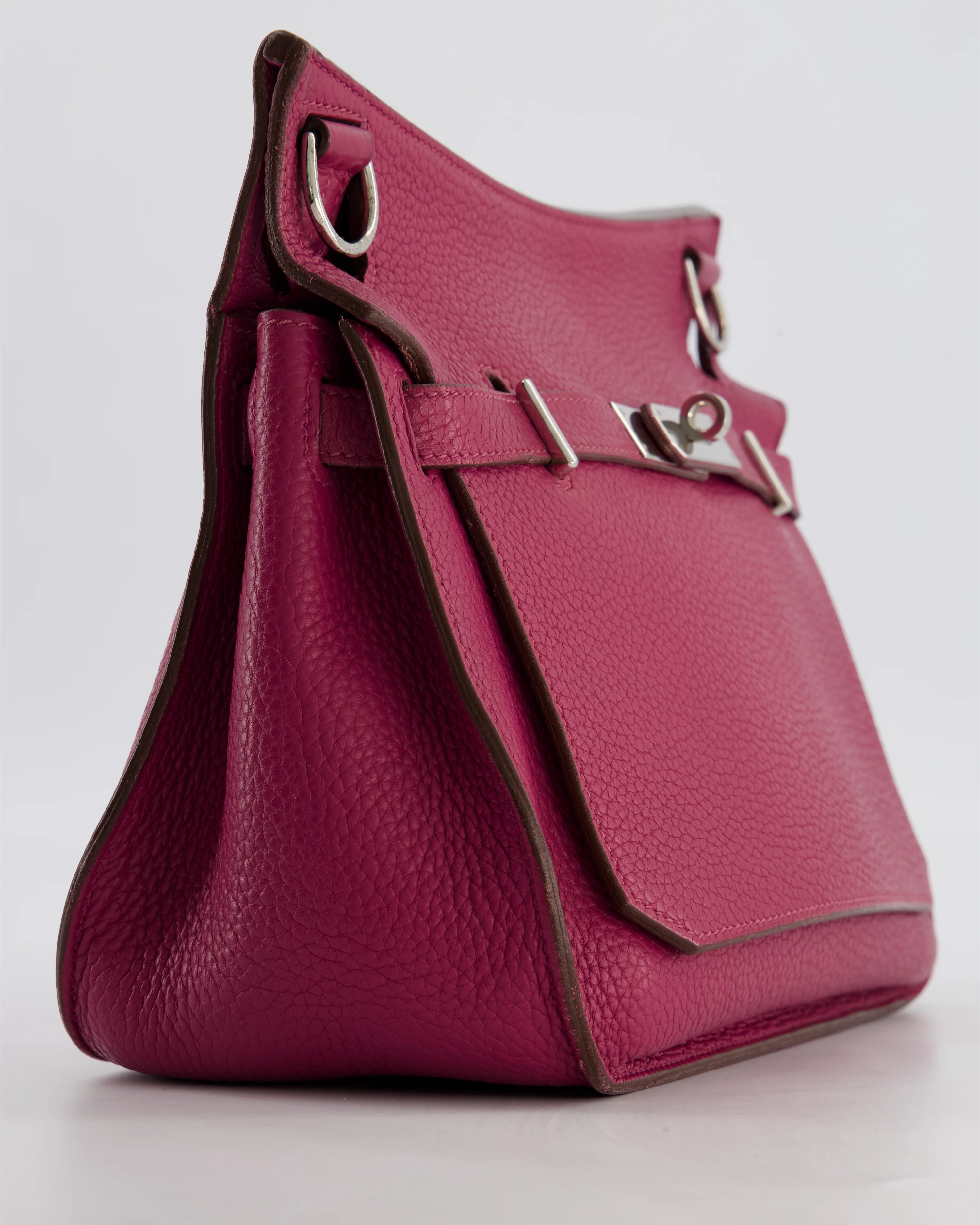 Hermès Jypsiere 28 Bag in Tosca Clemence Leather with Palladium Hardware - Image 13