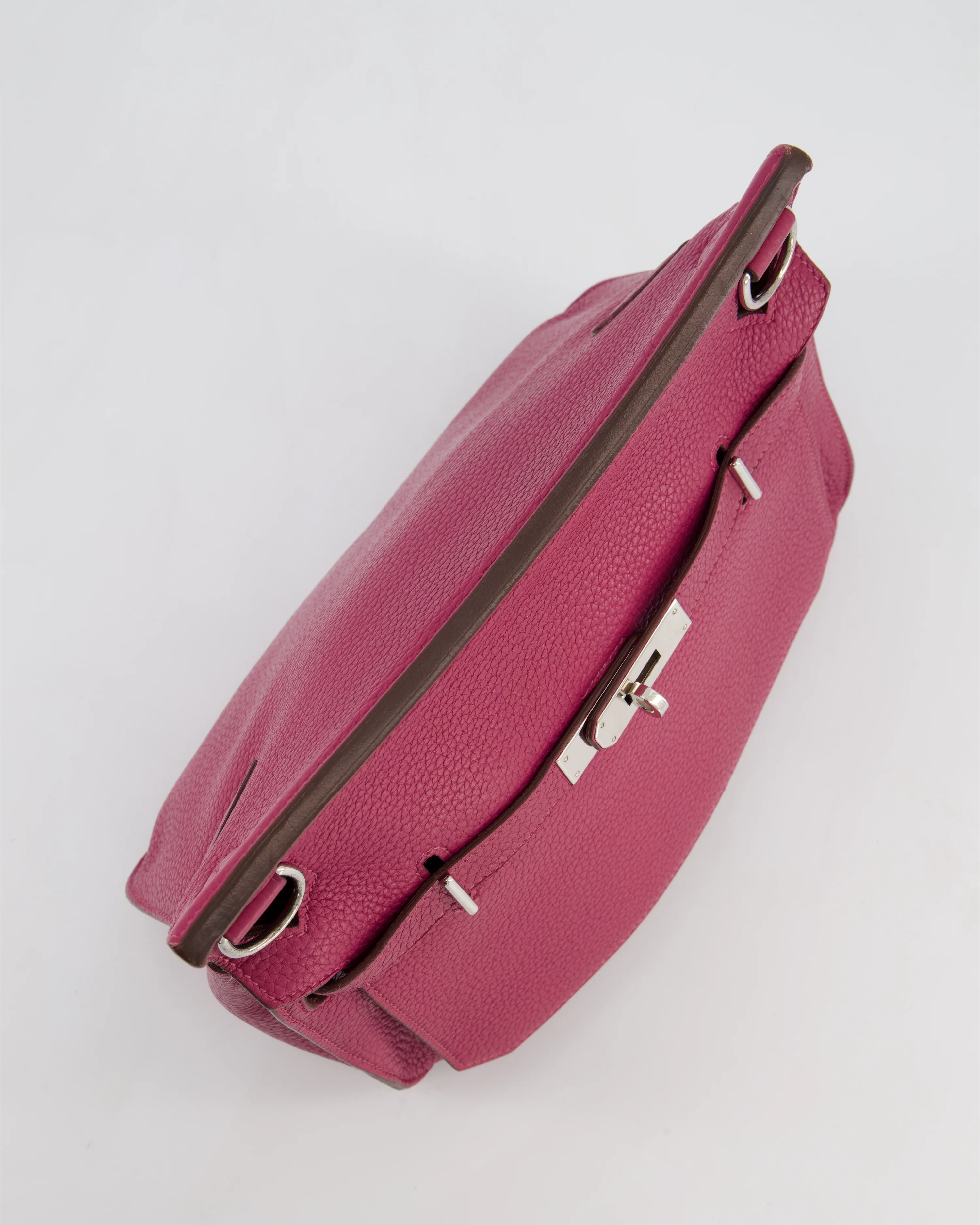 Hermès Jypsiere 28 Bag in Tosca Clemence Leather with Palladium Hardware - Image 15