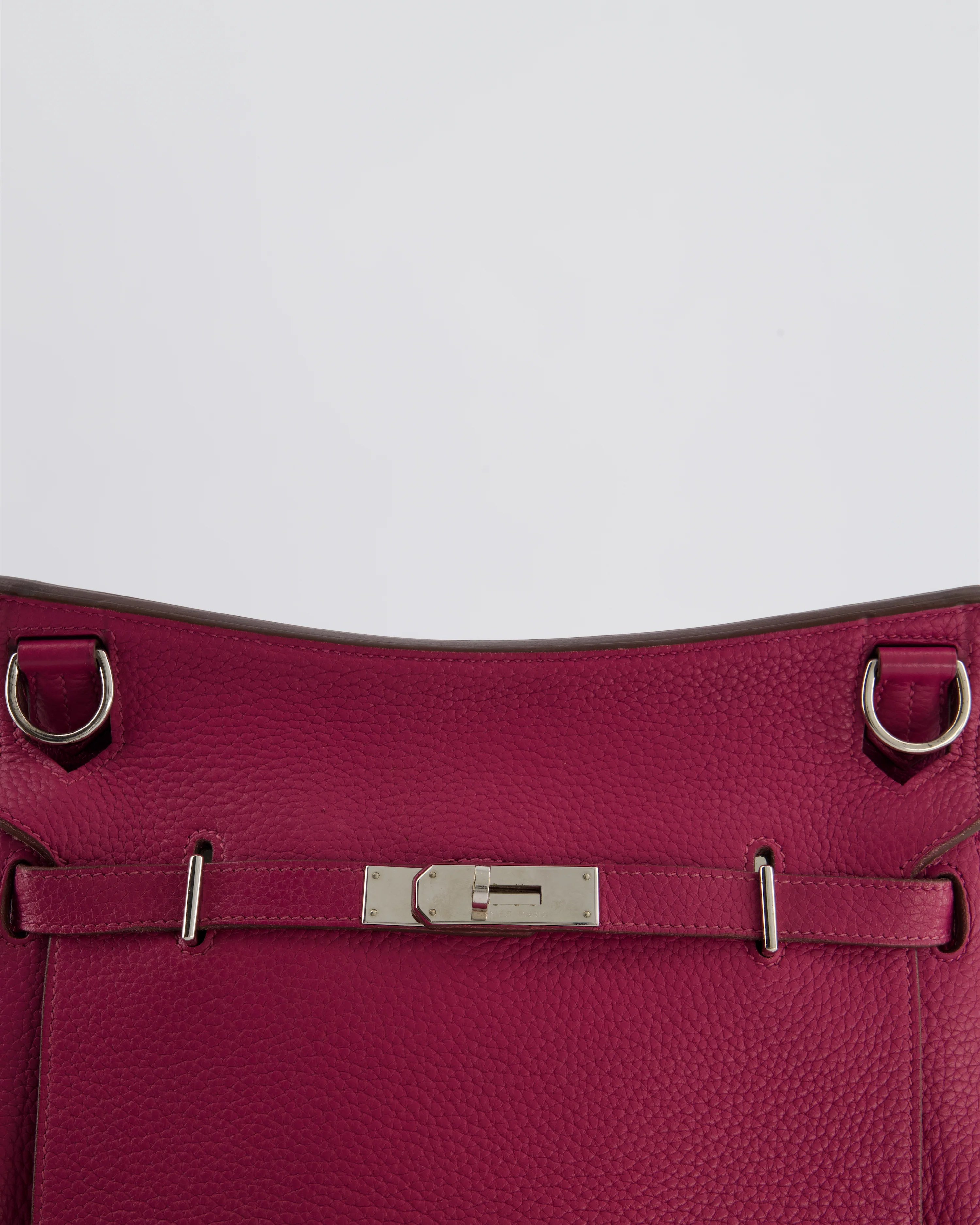 Hermès Jypsiere 28 Bag in Tosca Clemence Leather with Palladium Hardware - Image 17