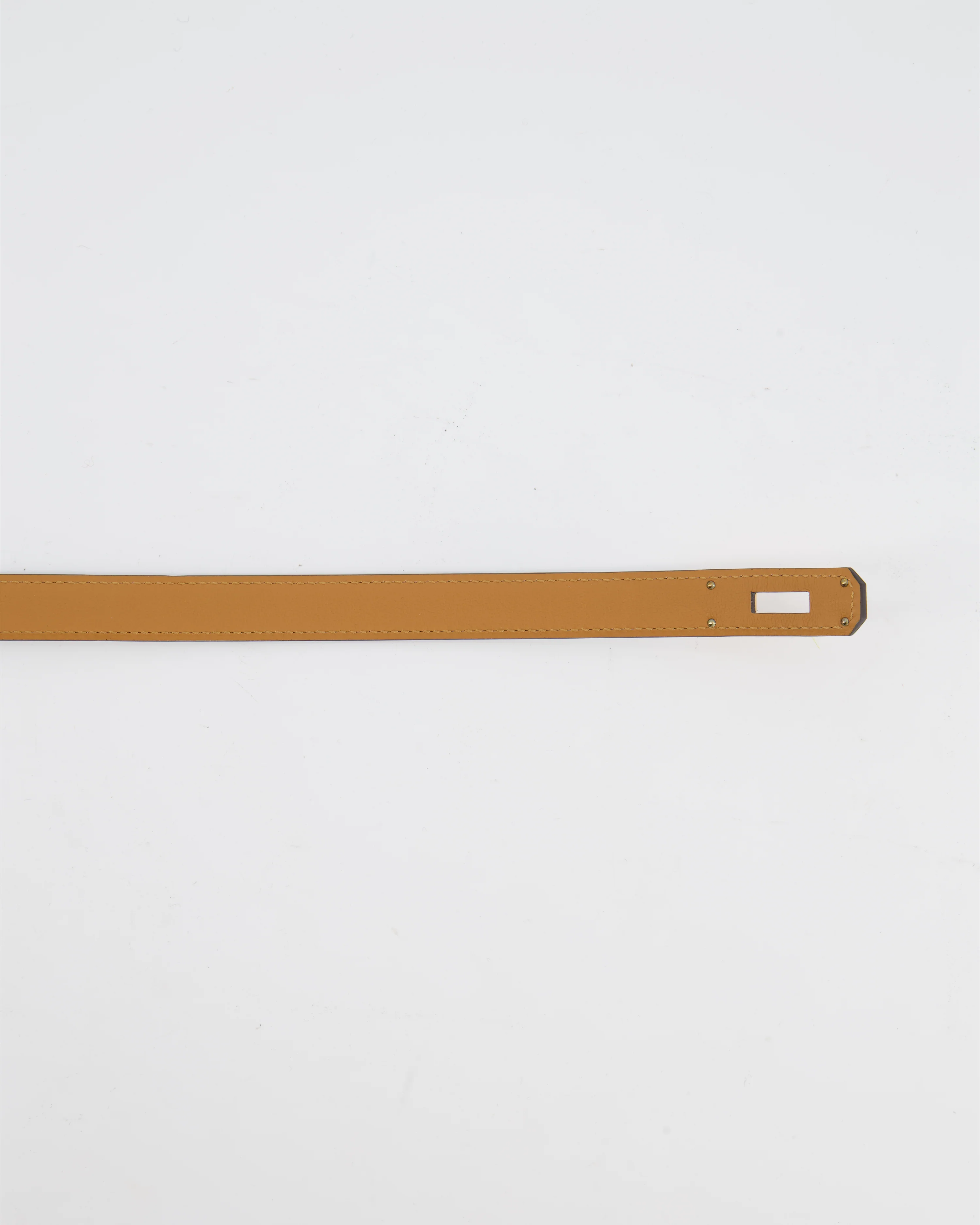 Hermès Kelly 18 Belt in Blanc Epsom Leather with Rose Gold Hardware RRP £990 - Image 11