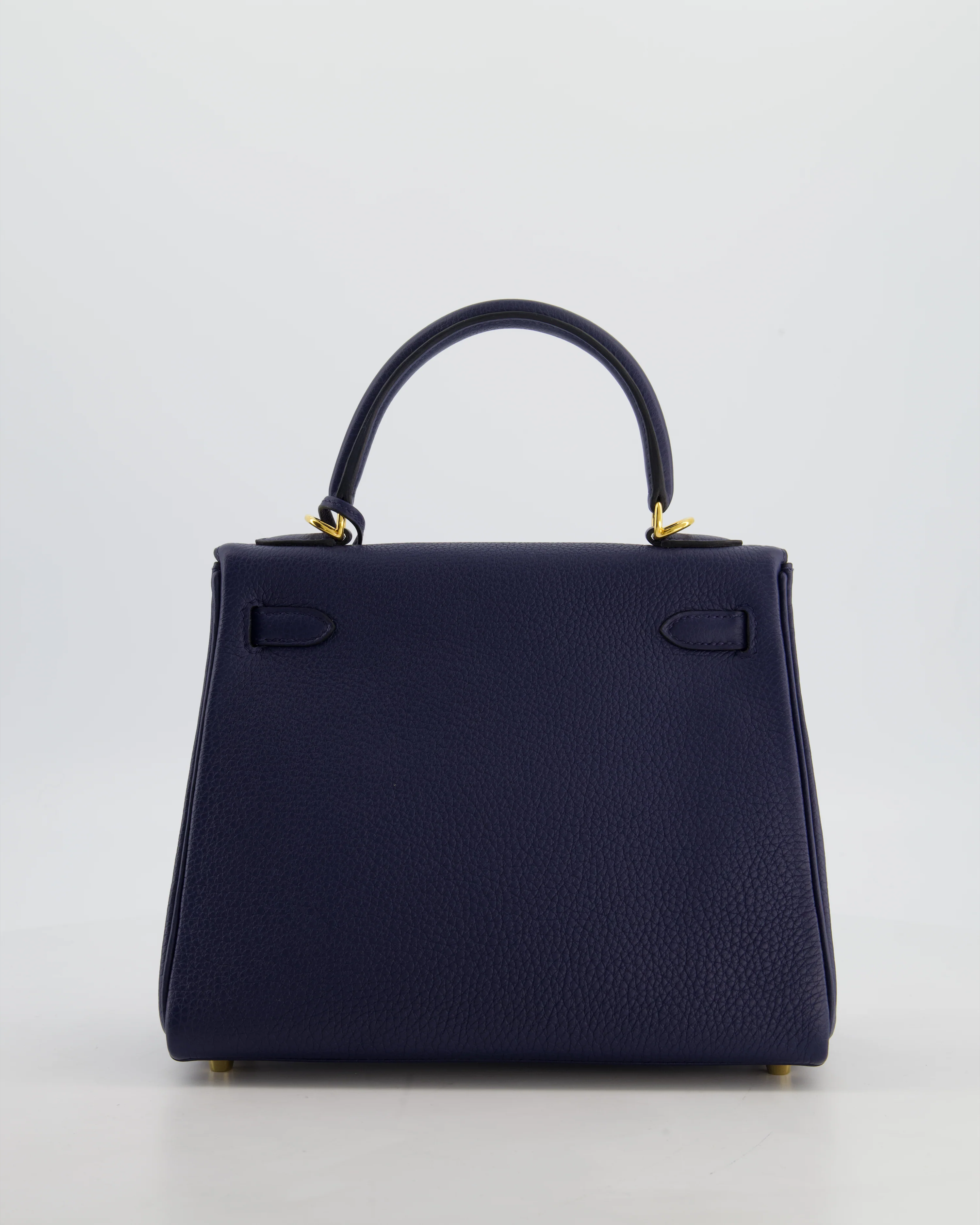 Hermès Kelly 25 Retourne Bag in Bleu Navy Togo Leather Bleu with Gold Hardware - Image 7