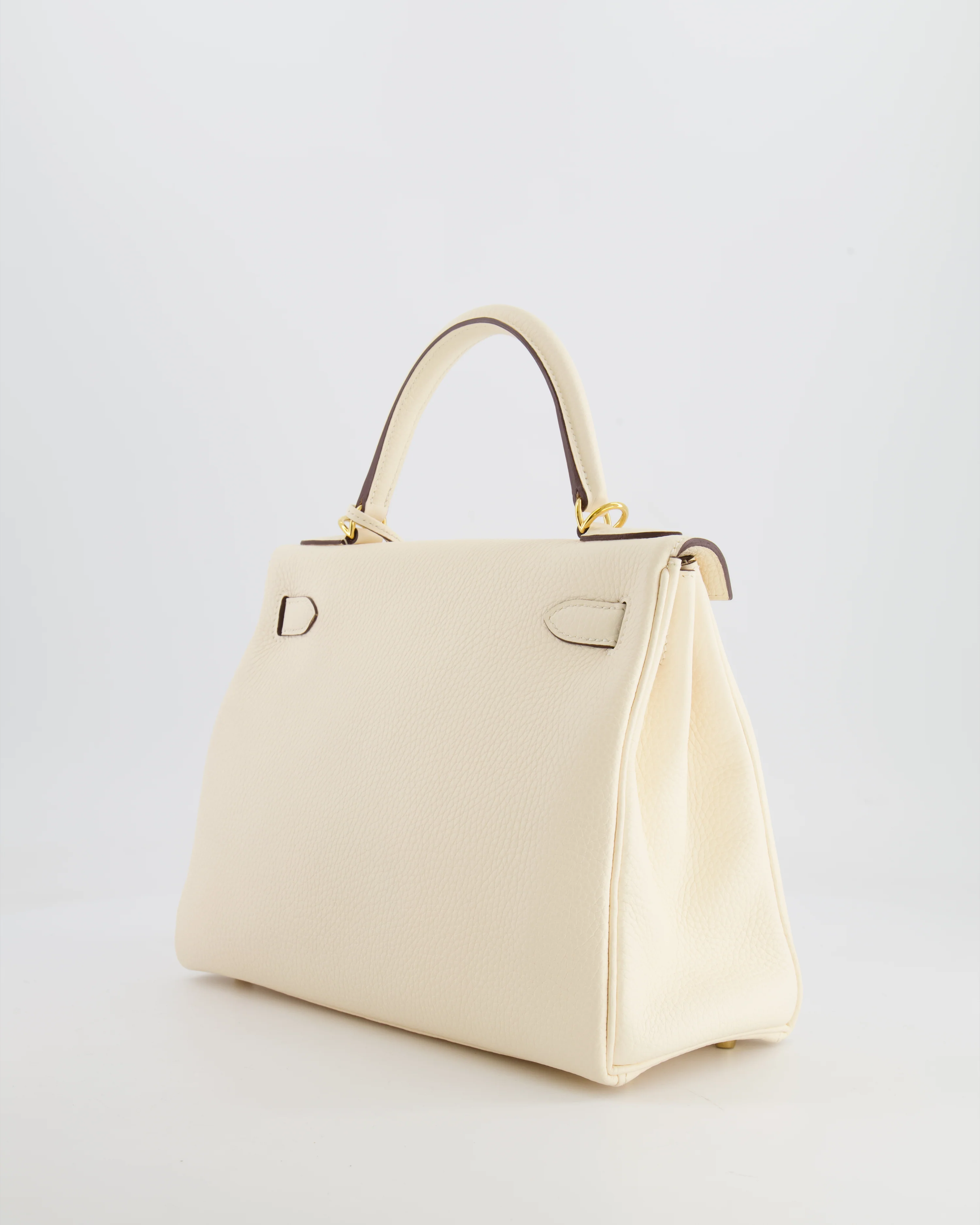 Hermès Kelly 28 Retourne Bag in Nata Clemence Leather with Gold Hardware - Image 6