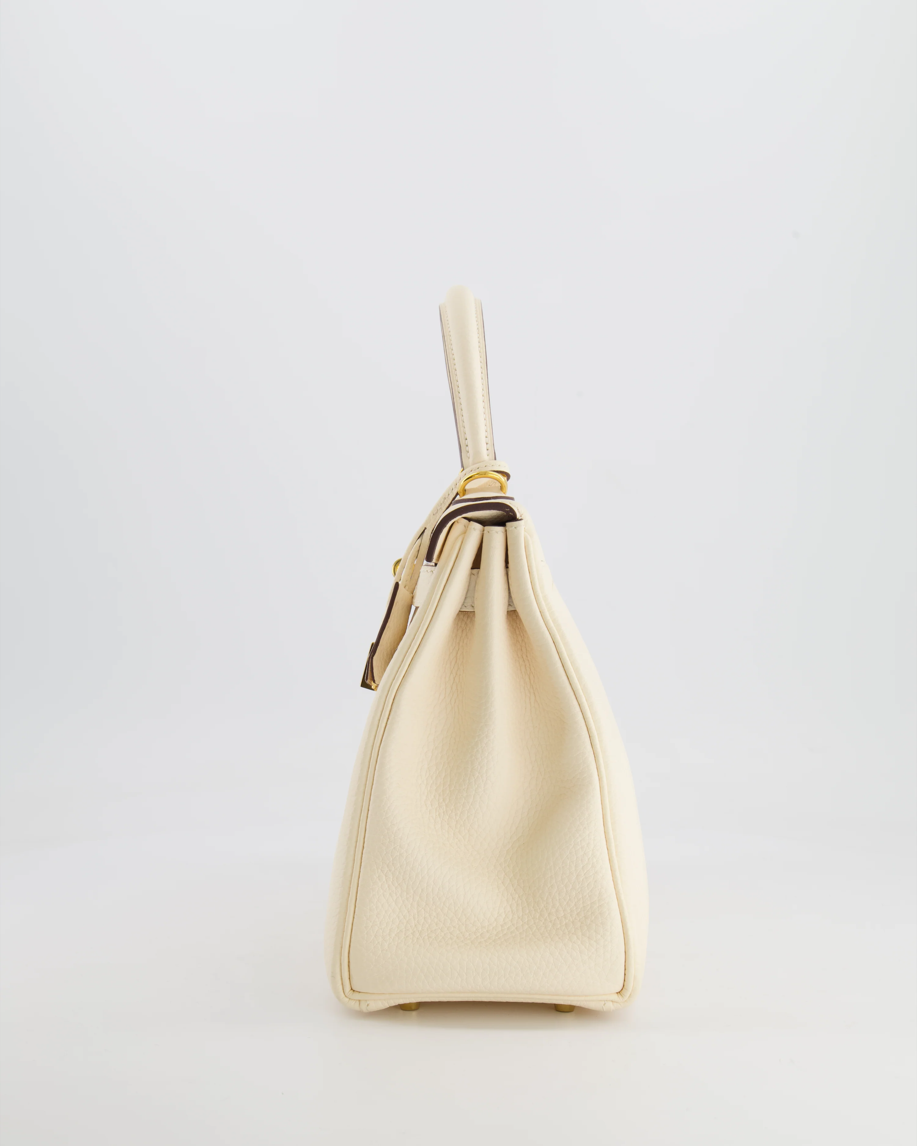Hermès Kelly 28 Retourne Bag in Nata Clemence Leather with Gold Hardware - Image 9