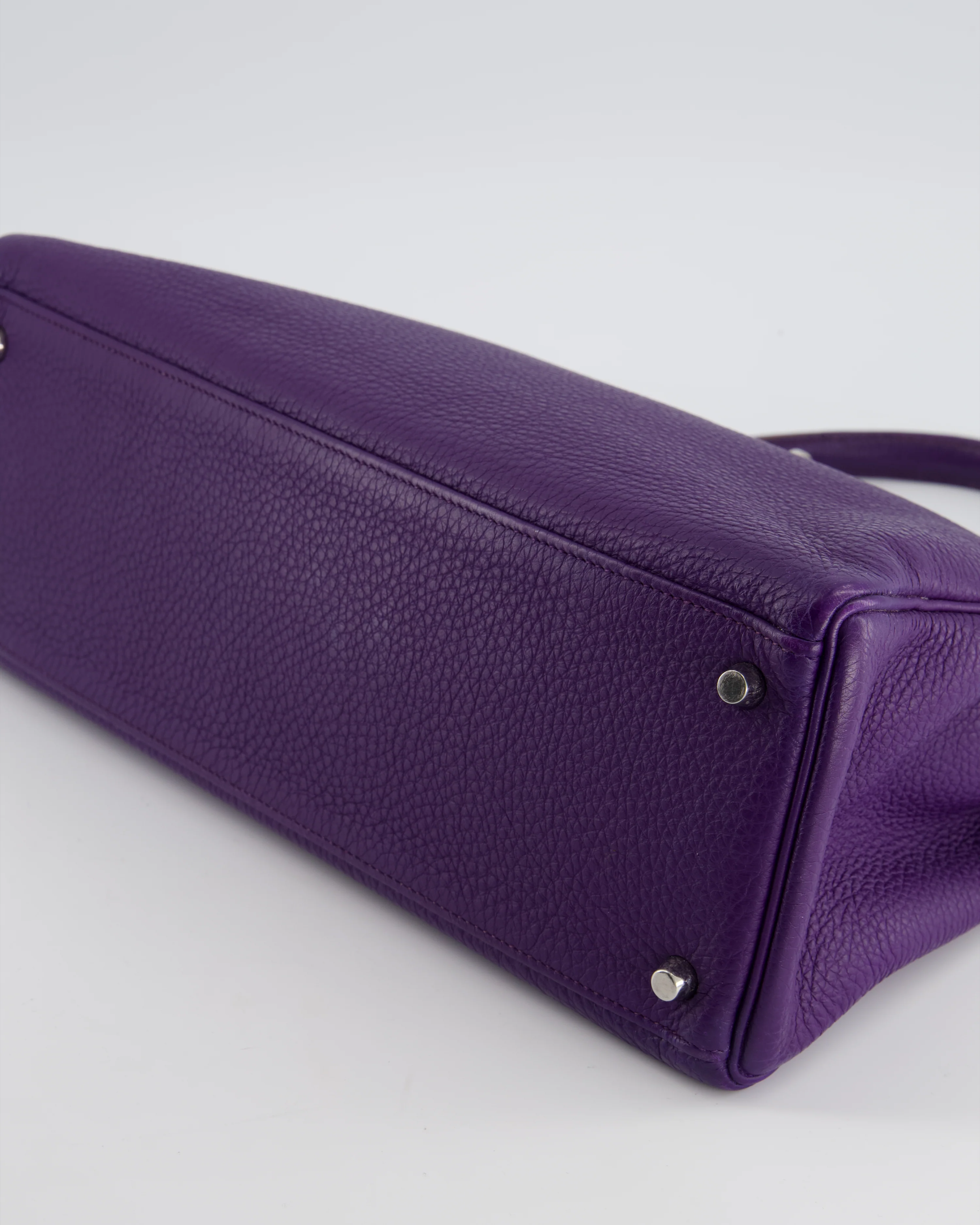 Hermès Kelly 35 Retourne Bag in Iris Togo Leather with Palladium Hardware - Image 20