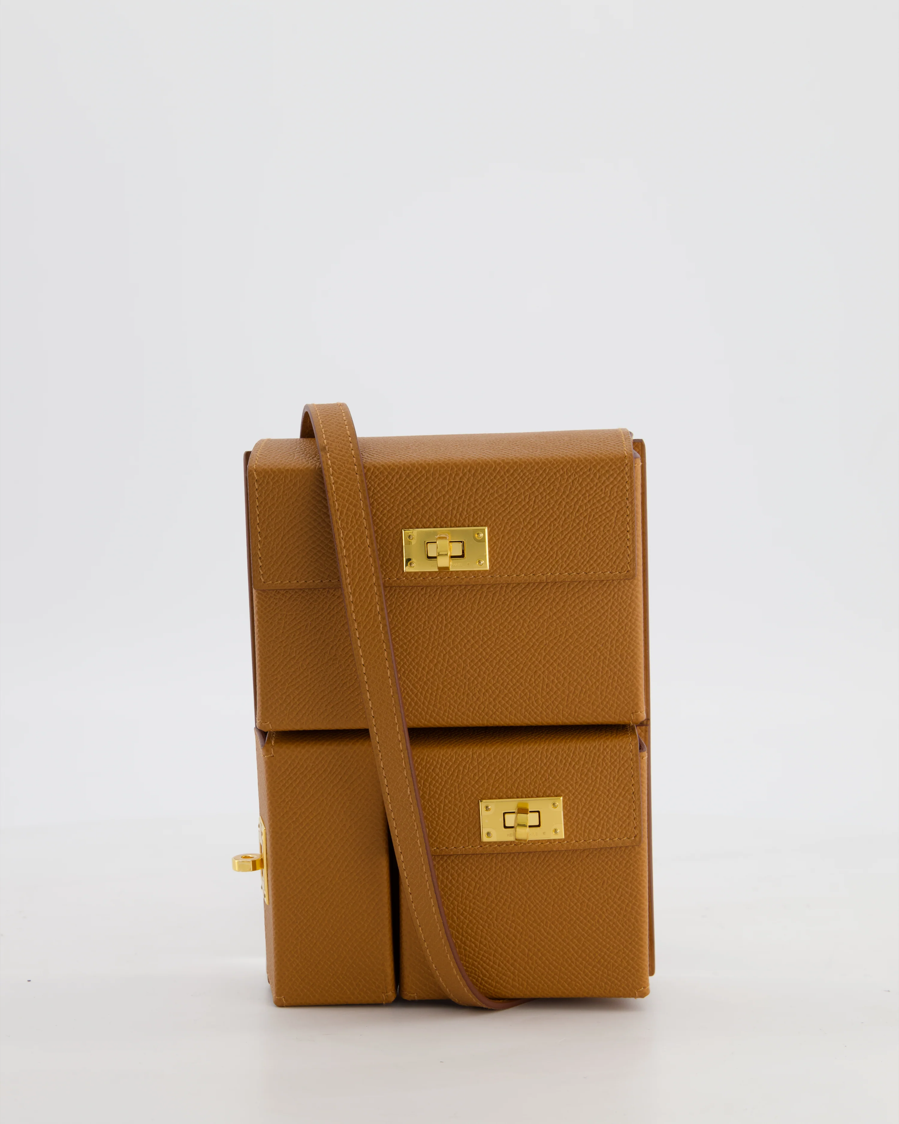 Hermès Kelly Multipocket To Go Pouch in Gold Epsom Leather with Gold Hardware - Image 2