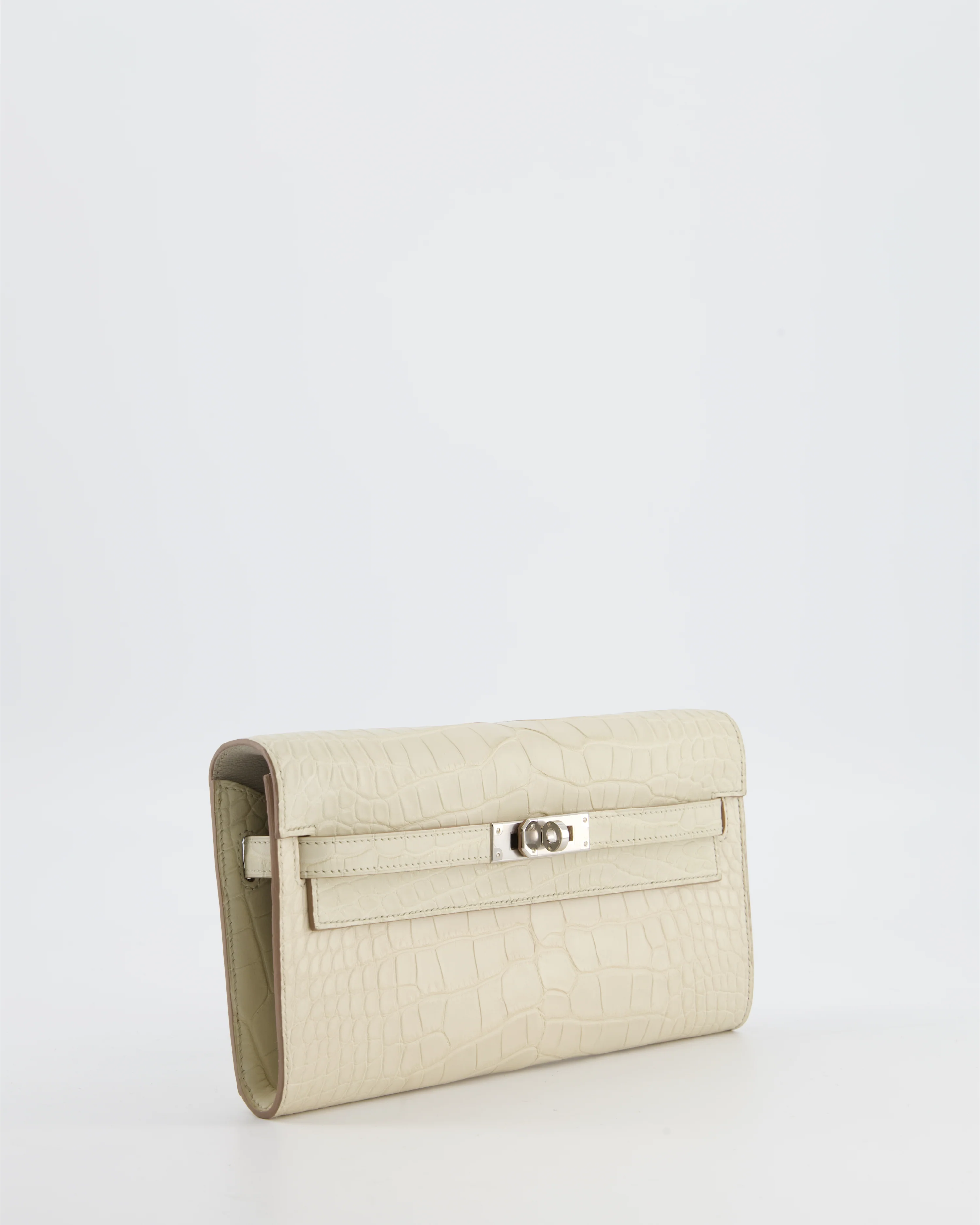 Hermès Kelly To Go Bag in Beton Alligator Mississippiensis Leather with Palladium Hardware - Image 11